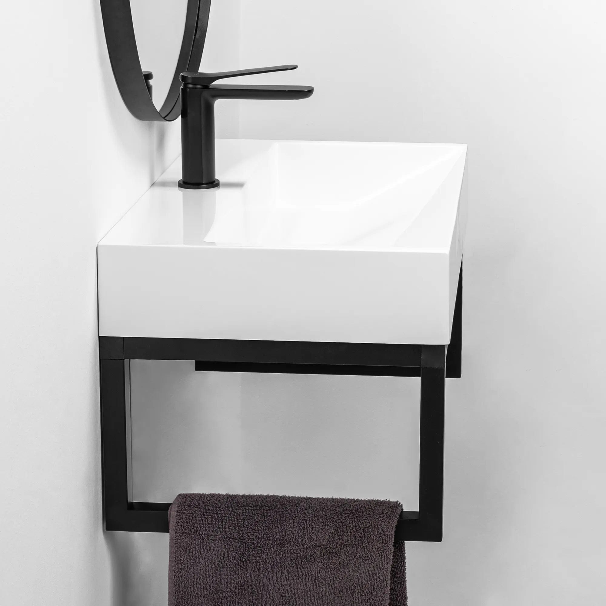 Lavoar Rea Goya, 60 cm, alb + cadru