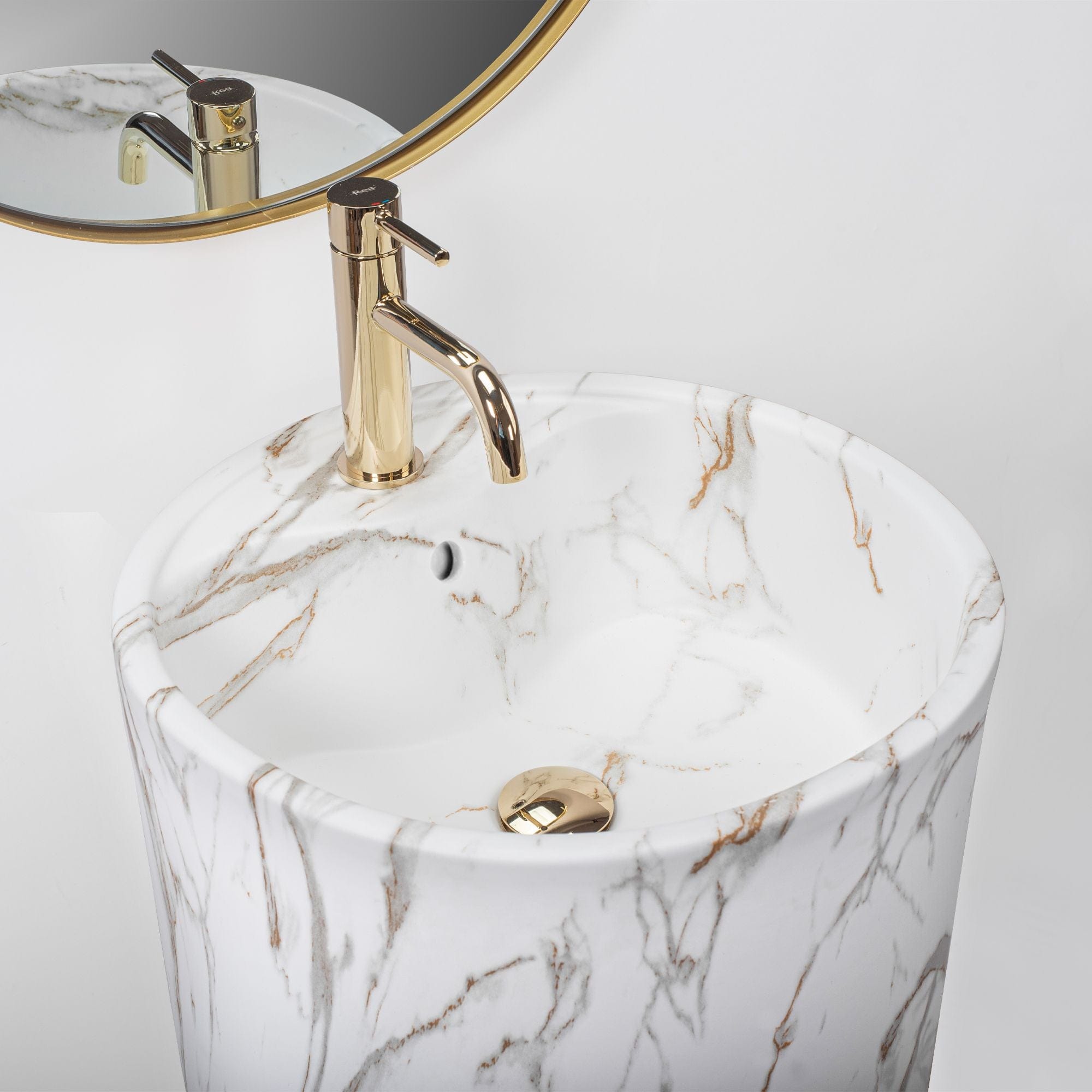 Lavoar stativ ceramic Rea Anya, 45 cm, lava mat