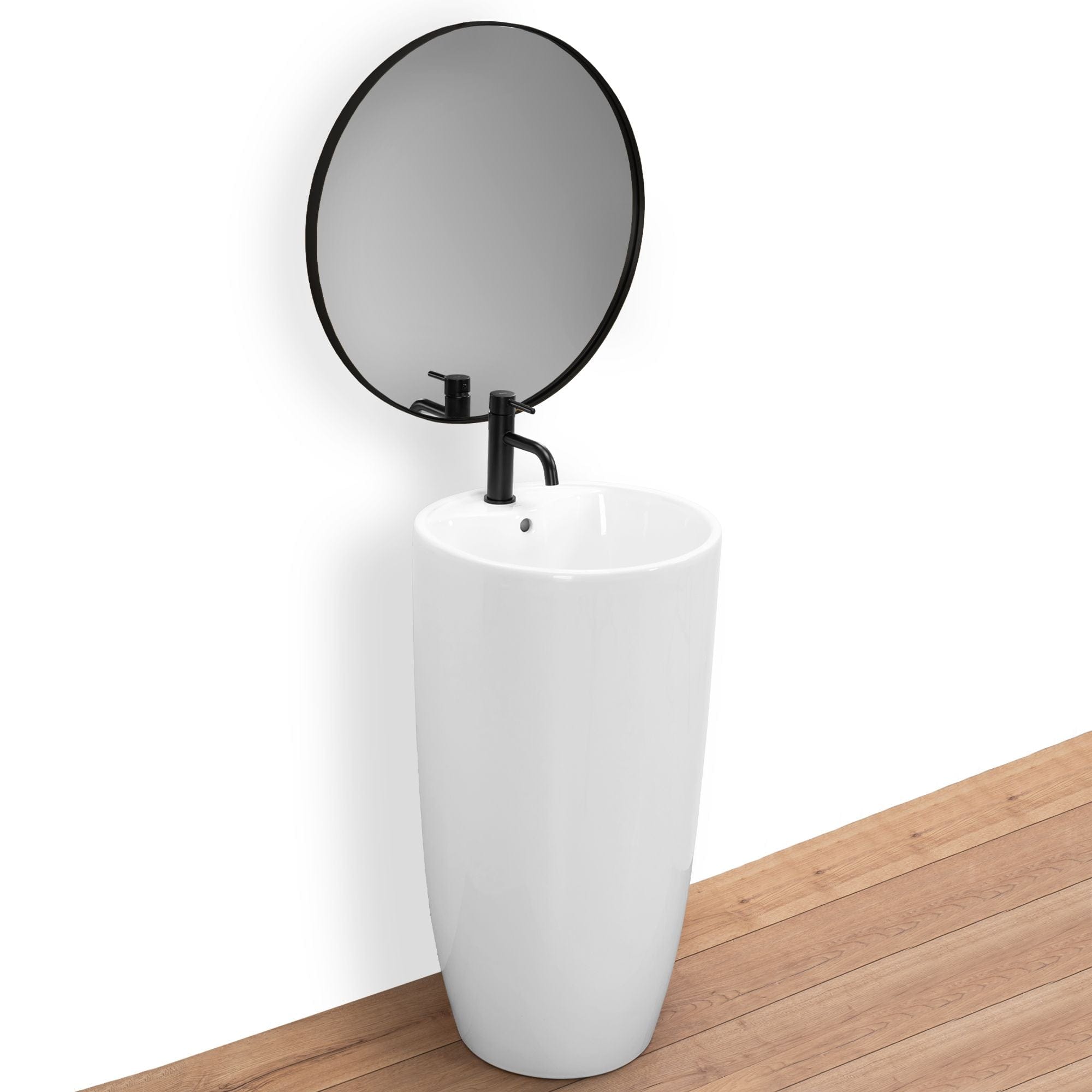 Lavoar stativ ceramic Rea Anya, lățime de 45 cm, alb