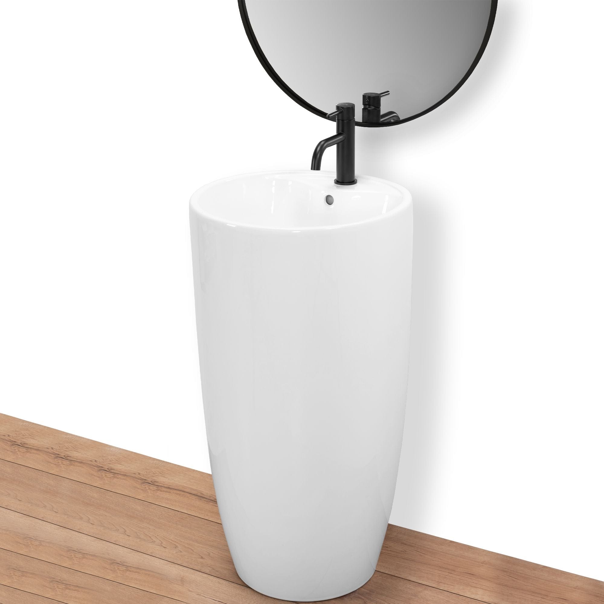 Lavoar stativ ceramic Rea Anya, lățime de 45 cm, alb