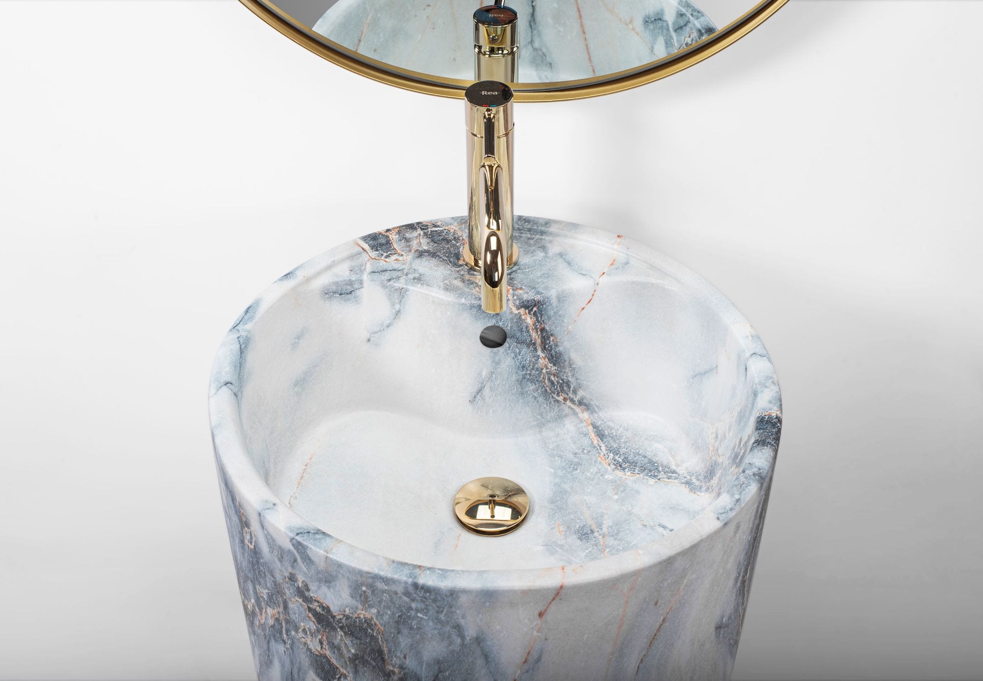 Lavoar stativ ceramic Rea Anya, lățime de 45 cm, granit mat