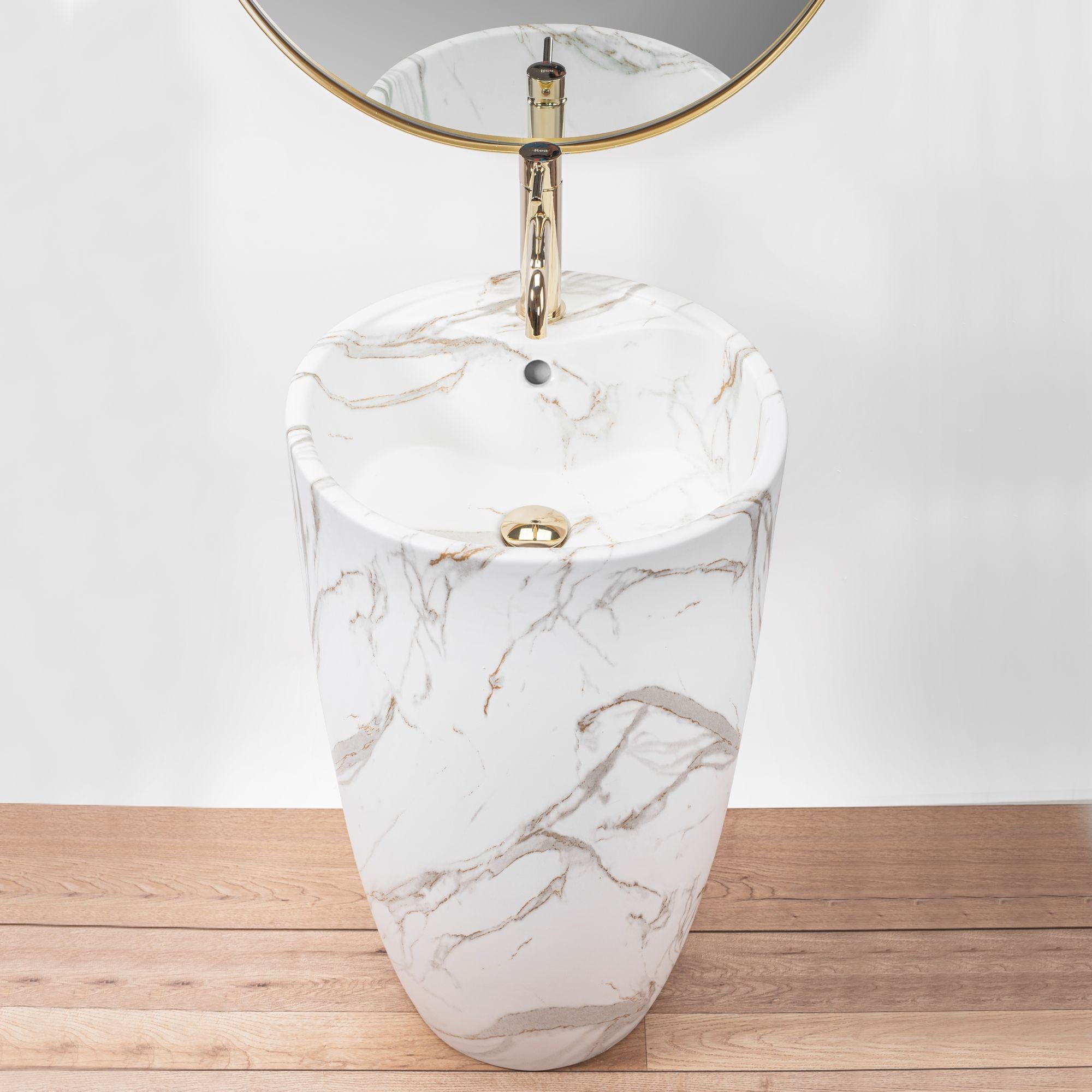 Lavoar stativ ceramic Rea Anya, lățime de 45 cm, lava mat