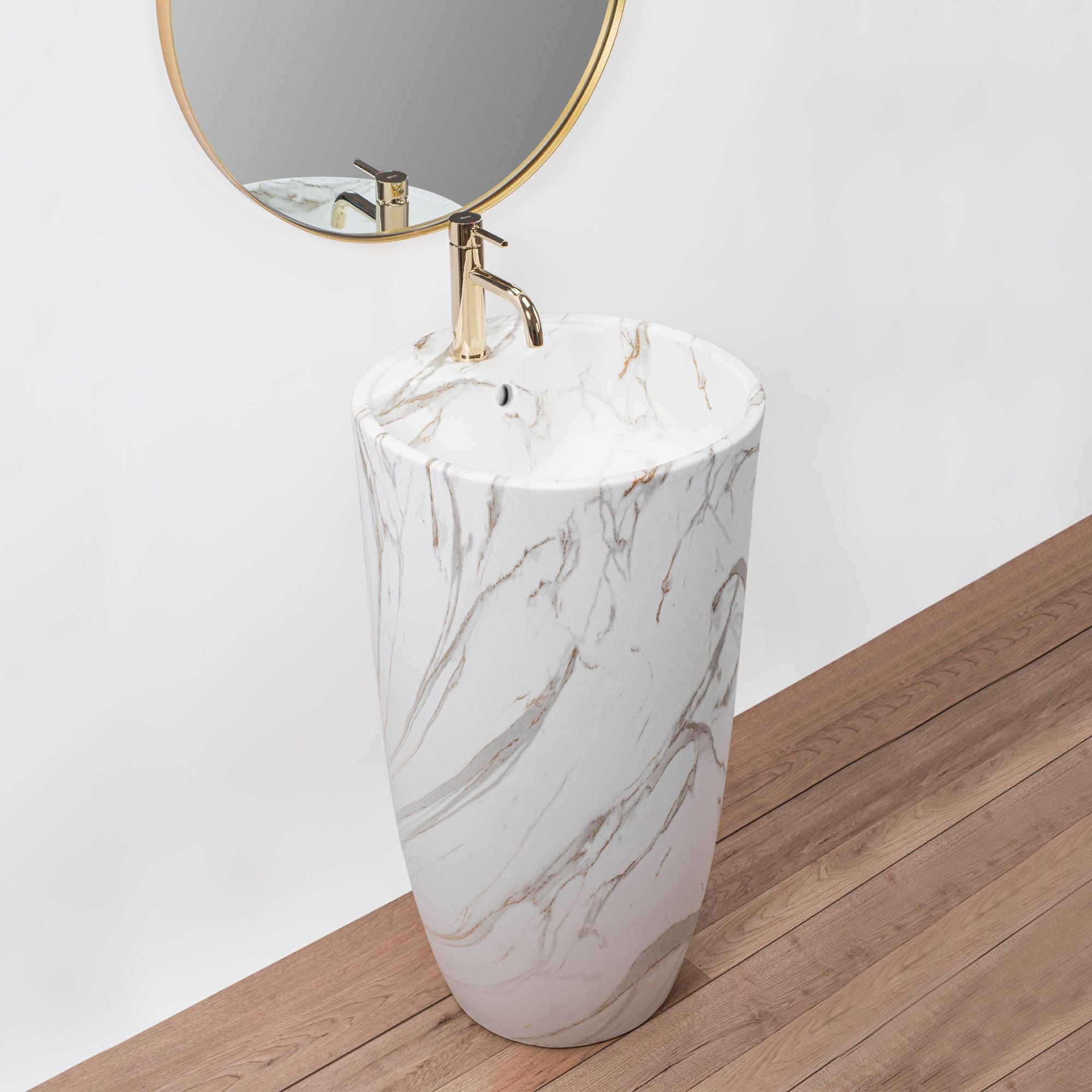 Lavoar stativ ceramic Rea Anya, lățime de 45 cm, lava mat