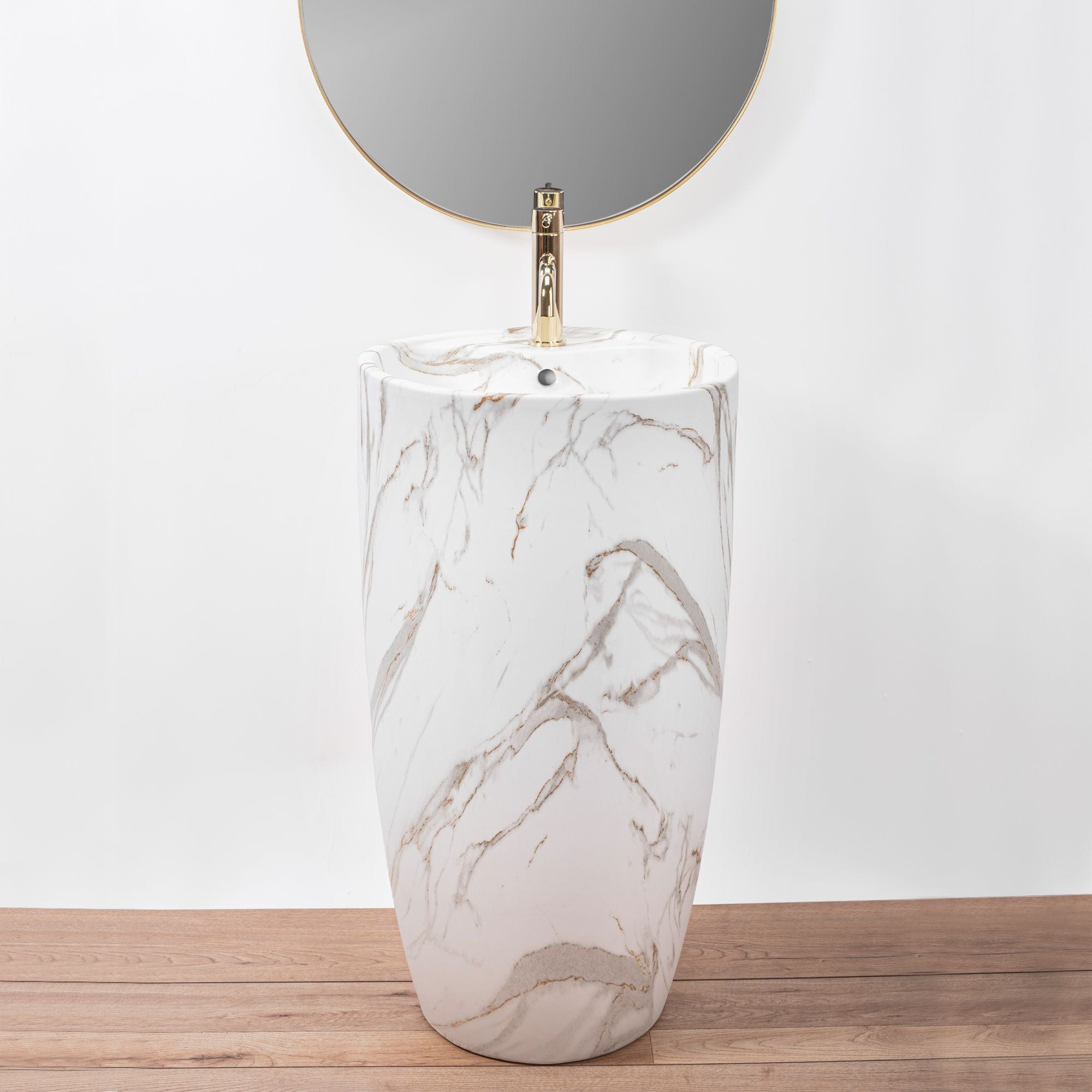 Lavoar stativ ceramic Rea Anya, lățime de 45 cm, lava mat