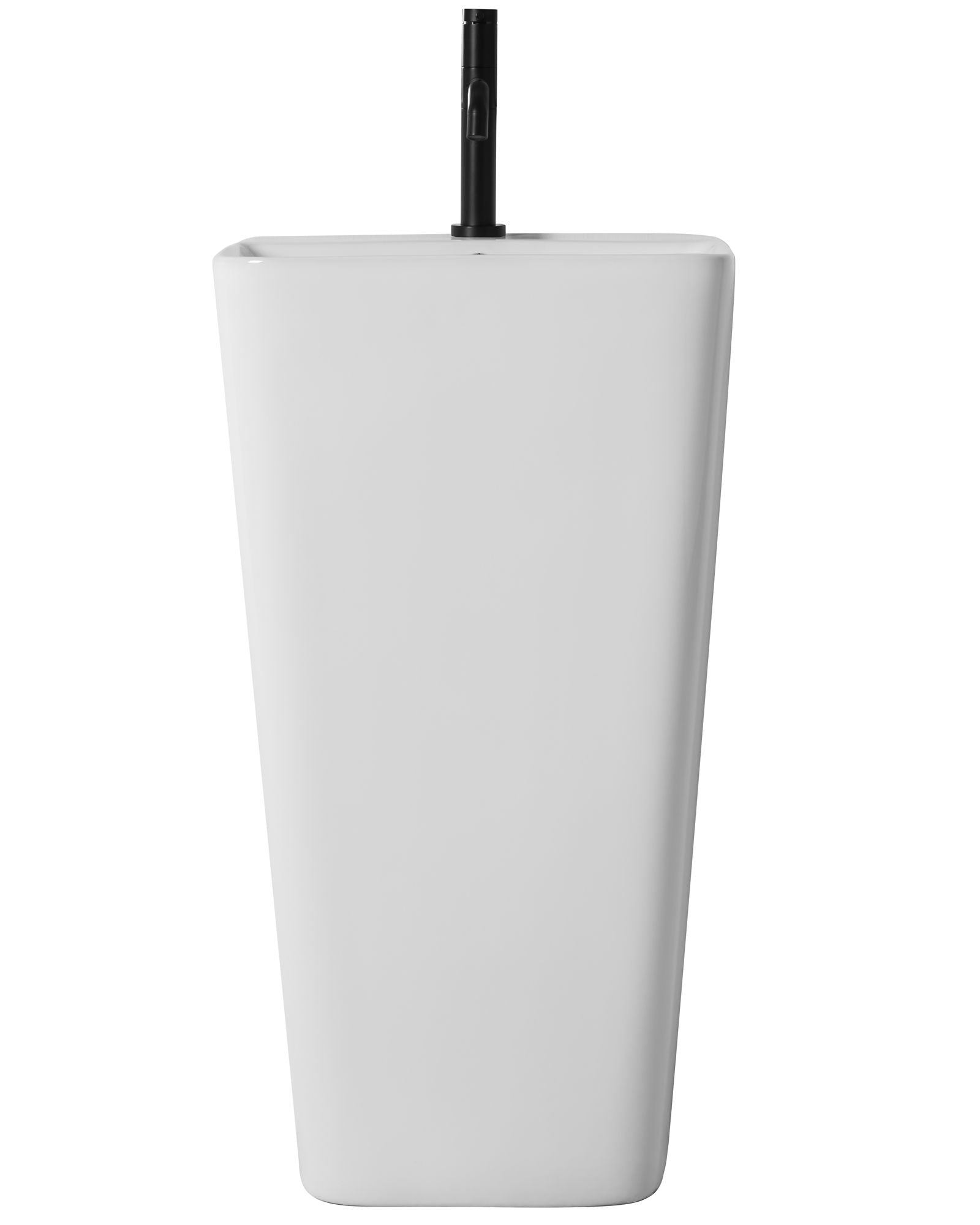 Lavoar stativ ceramic Rea Aris, 44 cm, alb mat