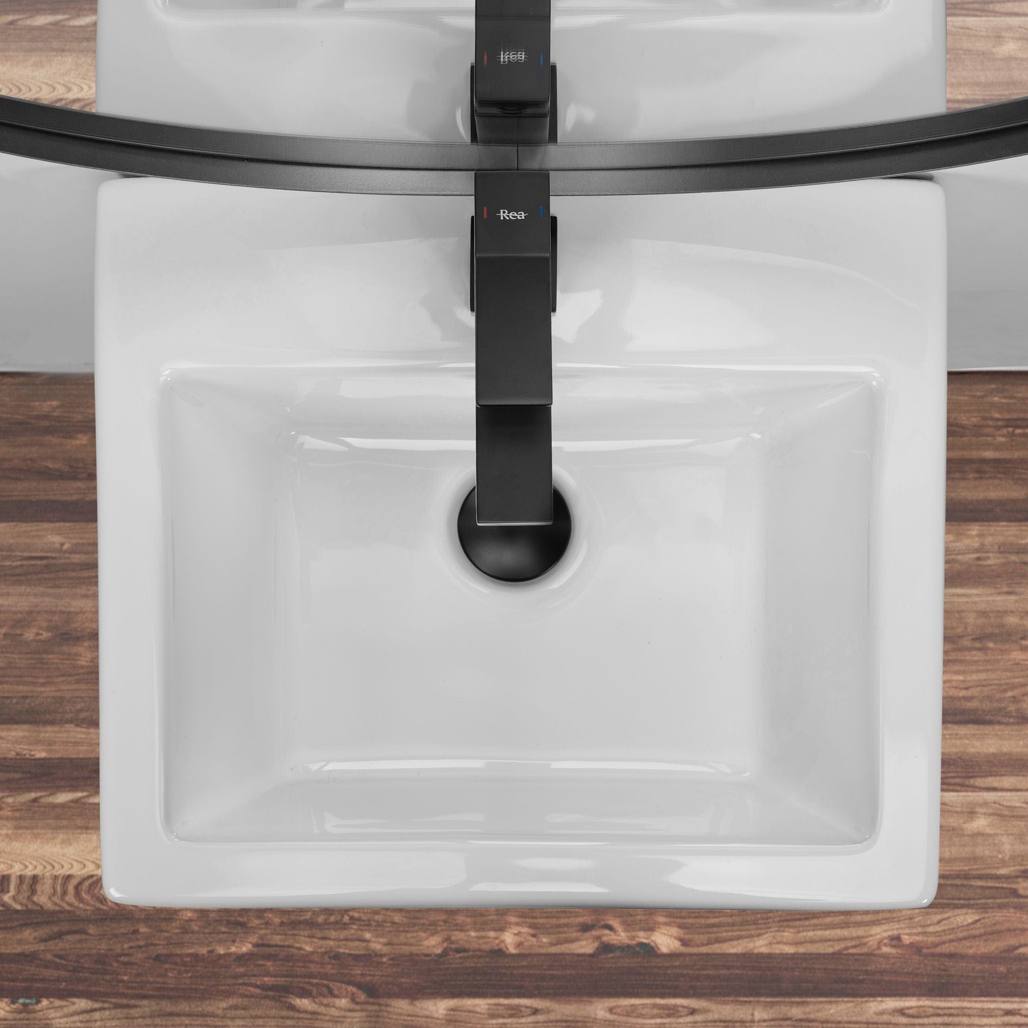 Lavoar stativ ceramic Rea Daria, lățime de 38 cm, alb