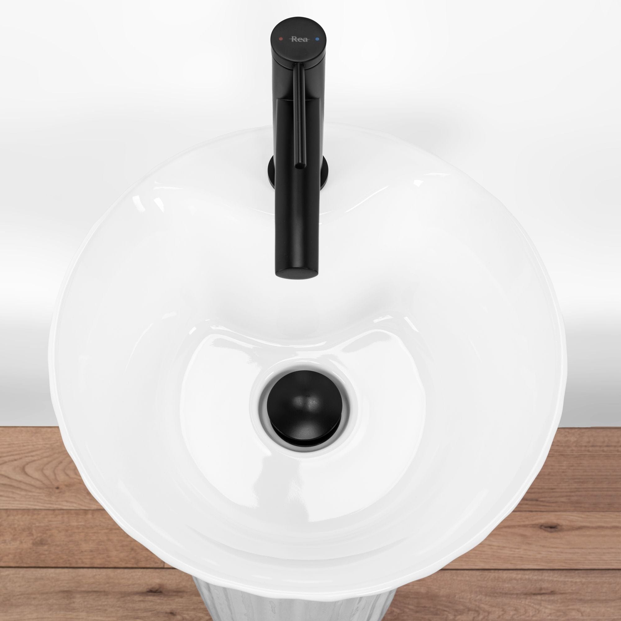 Lavoar stativ ceramic Rea Hope, 40 cm, alb