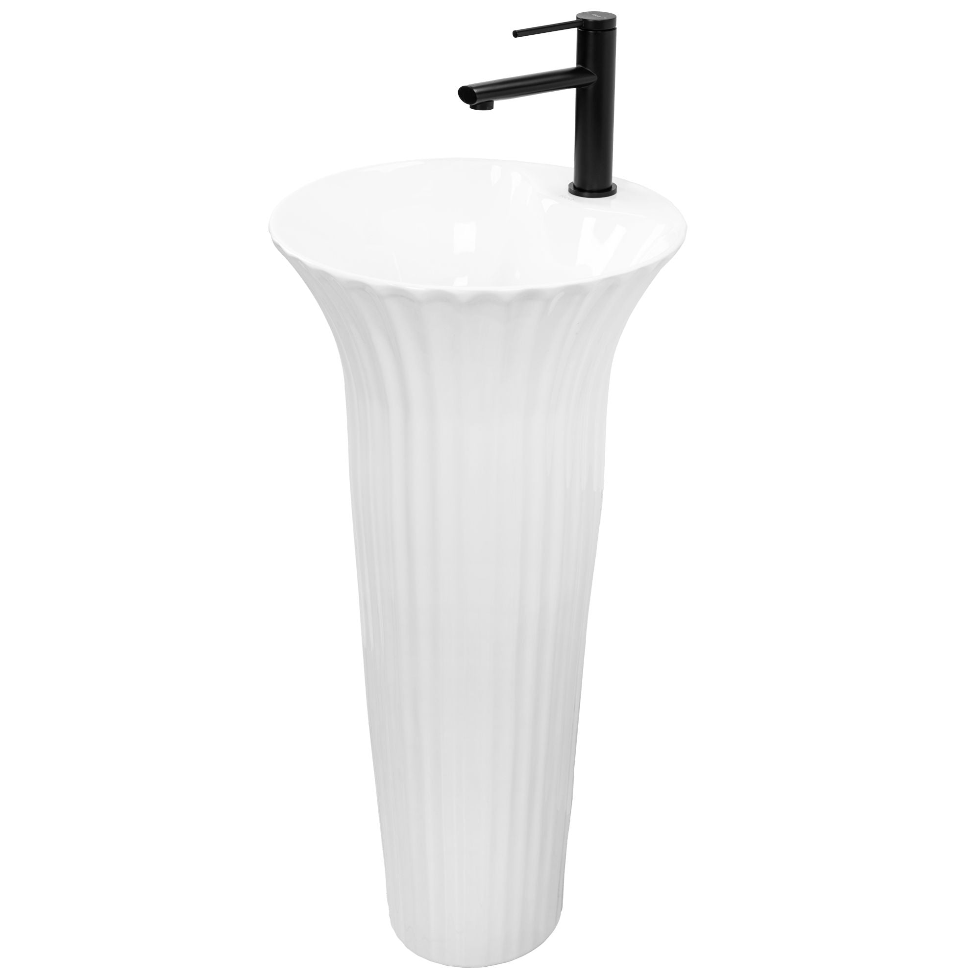 Lavoar stativ ceramic Rea Hope, lățime de 40 cm, alb