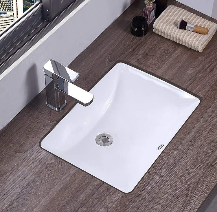 Lavoar sub blat ceramic Rea Adela, latime de 33 cm, alb