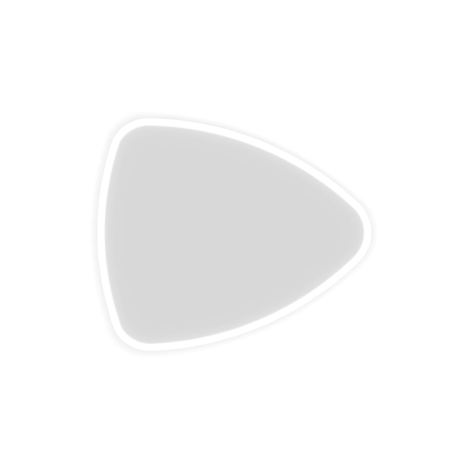 Oglindă cu sistem retroluminare LED SaviniDue, triunghiulară, reversibilă, 85 x 100 cm