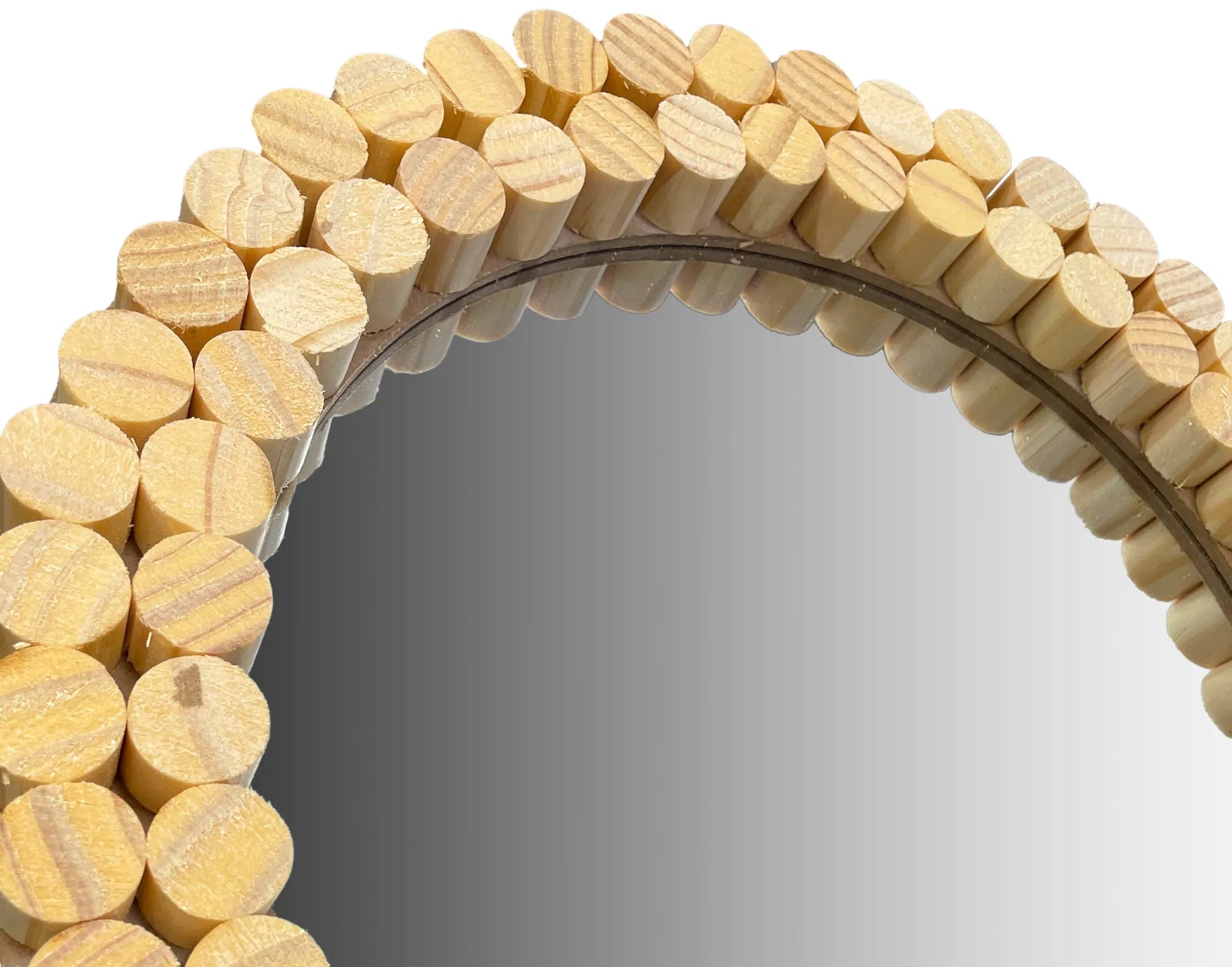 Oglinda de perete Rea Boho, rotunda, 36 cm