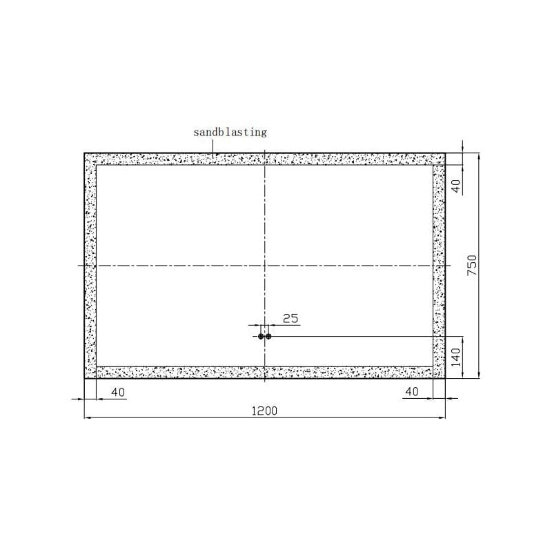 Oglinda Fluminia Miro-N120 cu iluminare LED 2 culori si dezaburire, dreptunghiulara, 120x75 cm