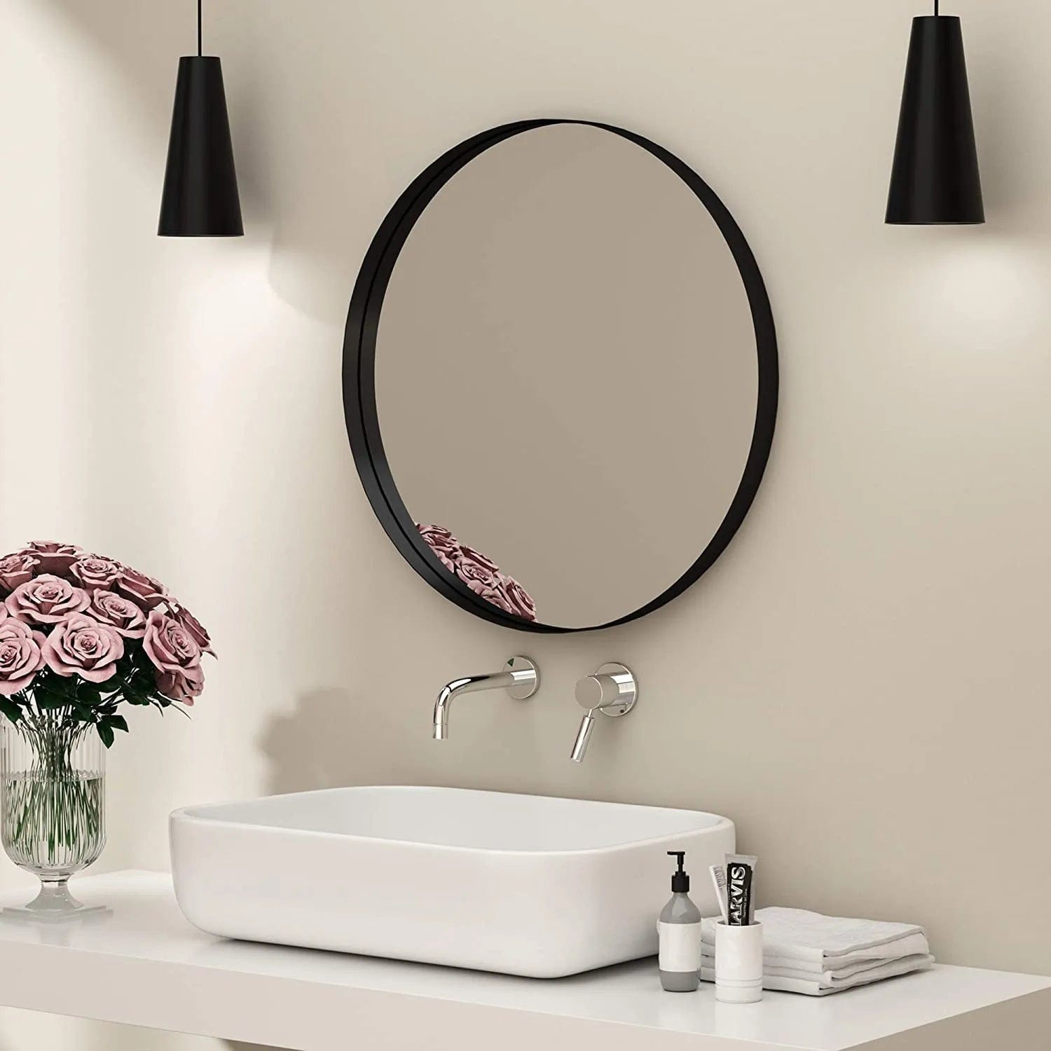 Oglinda rotund Rea Loft, rotunda, 39 cm