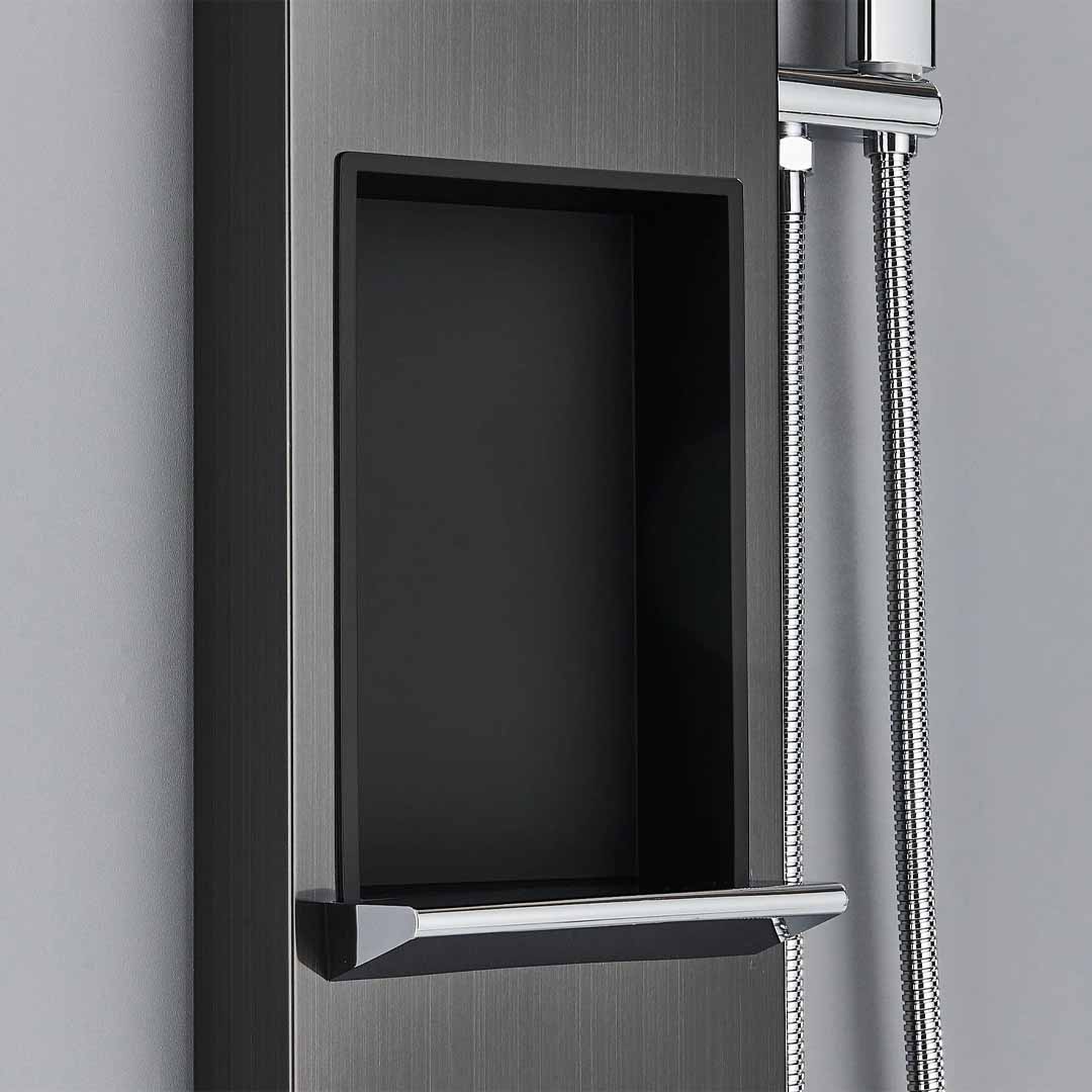 Panel de dus cu efect de ploaie, suport incorporat si jeturi de masaj, cod 1623