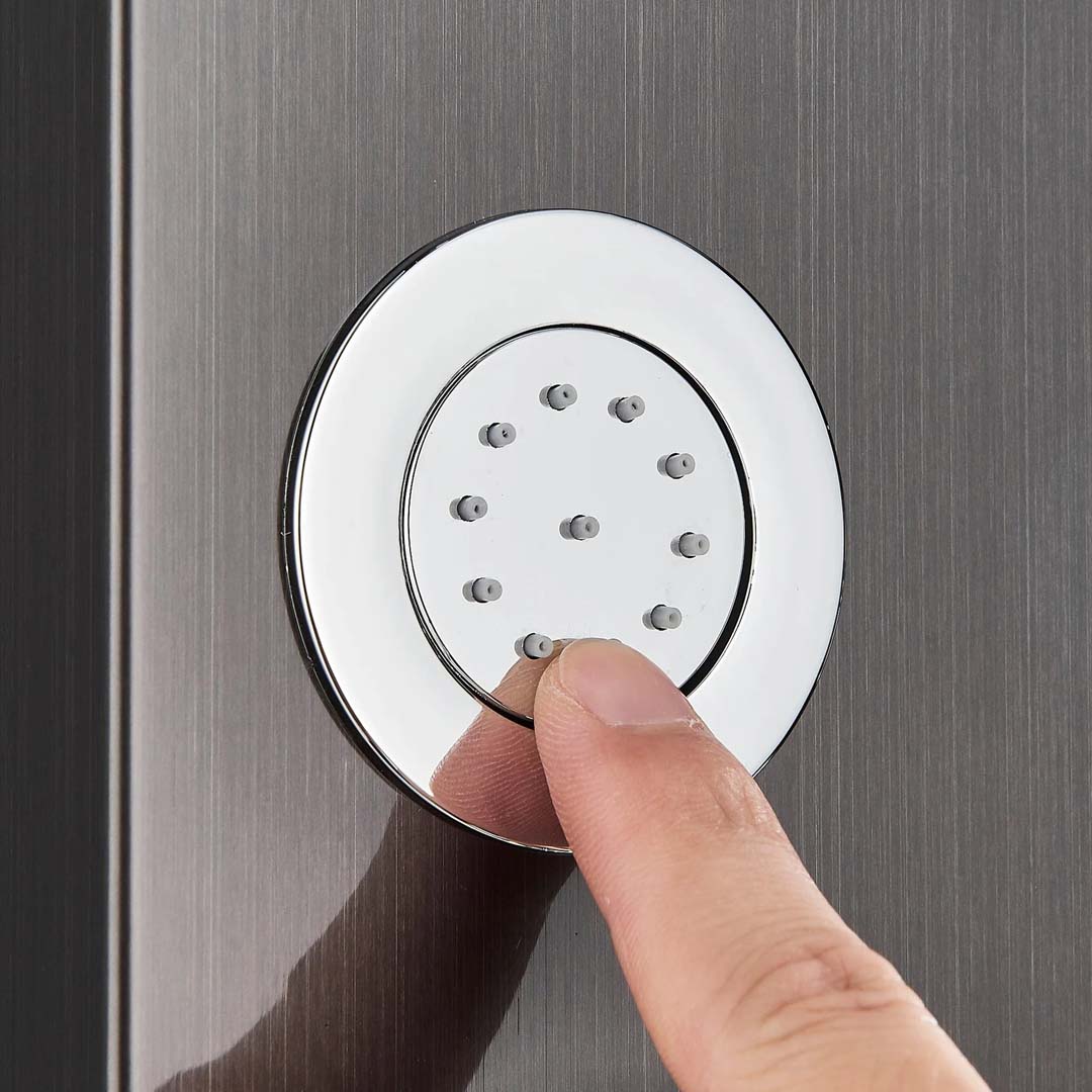 Panel de dus cu efect de ploaie, suport incorporat si jeturi de masaj, cod 1623