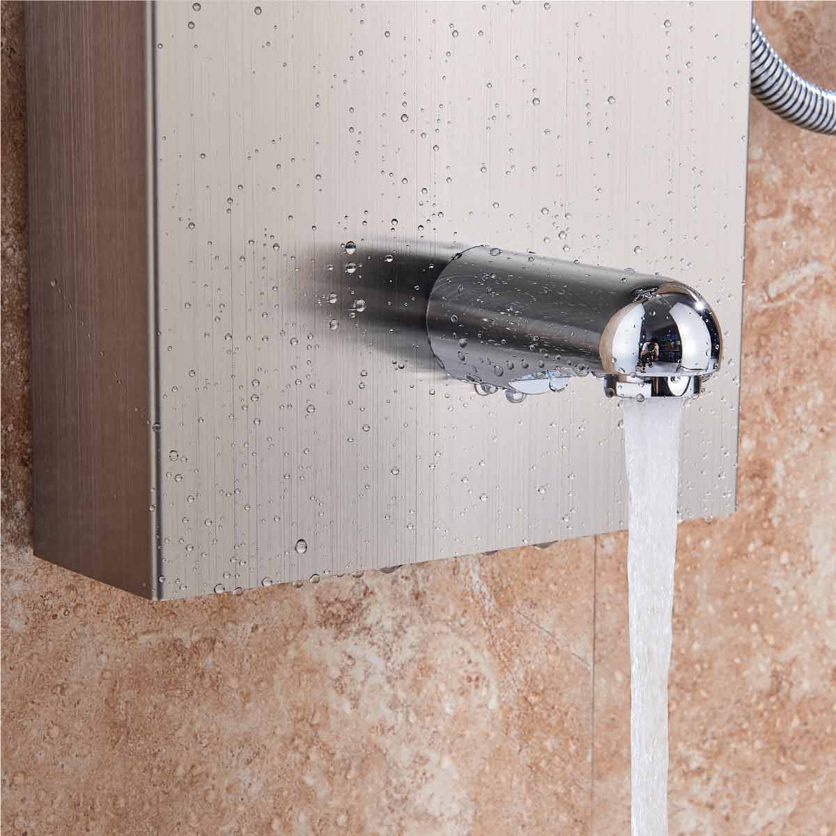 Panel de Dus cu LED 1153, cu efect de ploaie si jeturi cu masaj, cod 1153