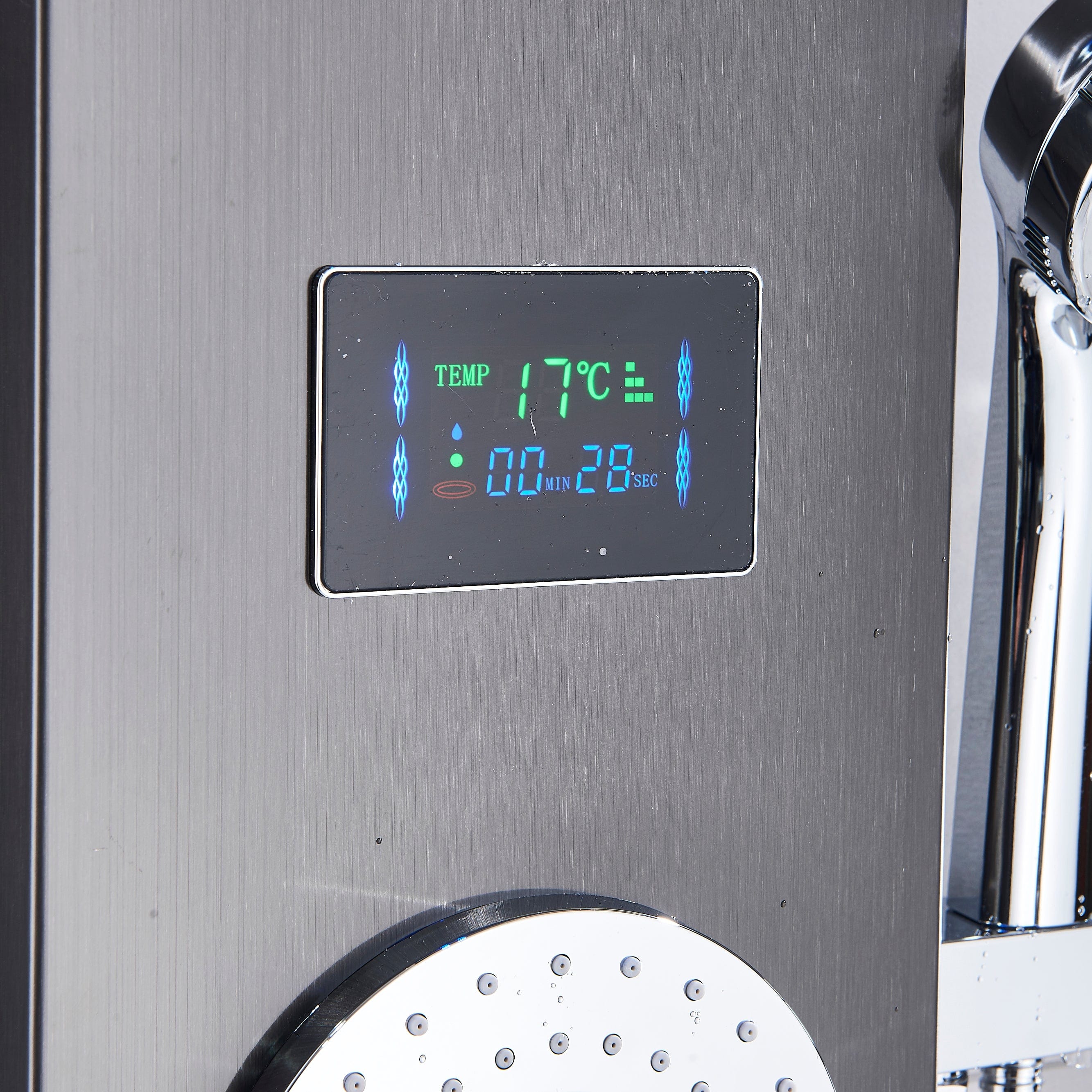 Panel de Dus cu LED 1332, cu efect de ploaie si jeturi cu masaj, 1332