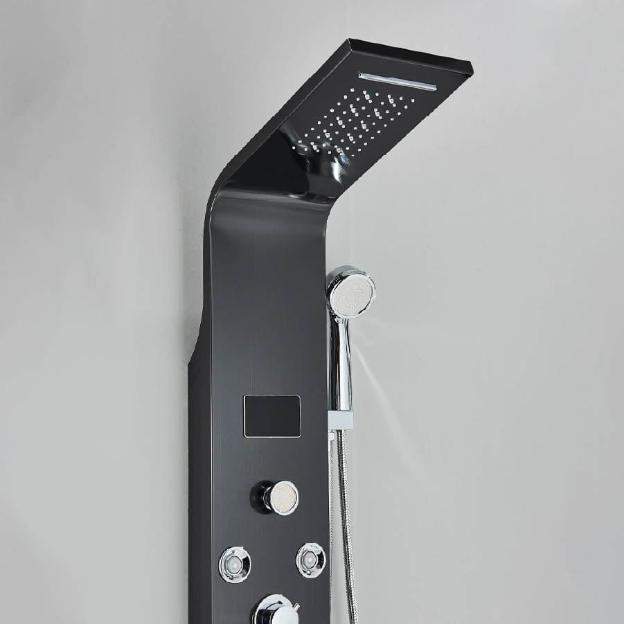 Panel de Dus cu LED, efect de ploaie si jeturi cu masaj, cod 1610