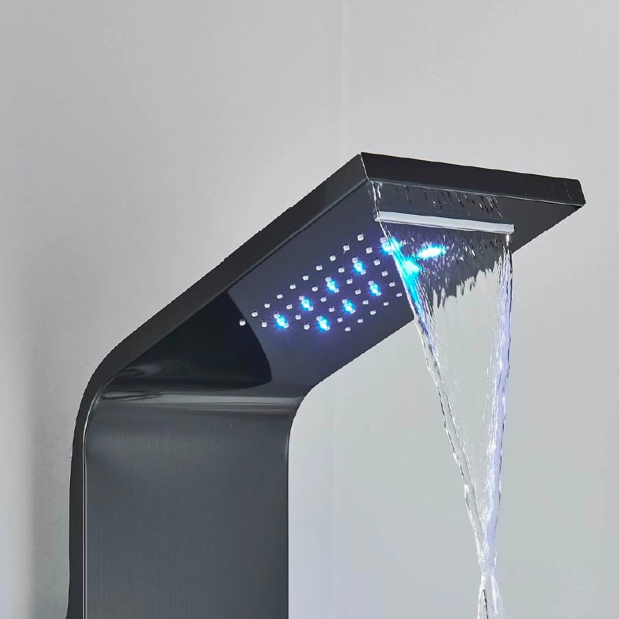 Panel de Dus cu LED, efect de ploaie si jeturi cu masaj, cod 1610