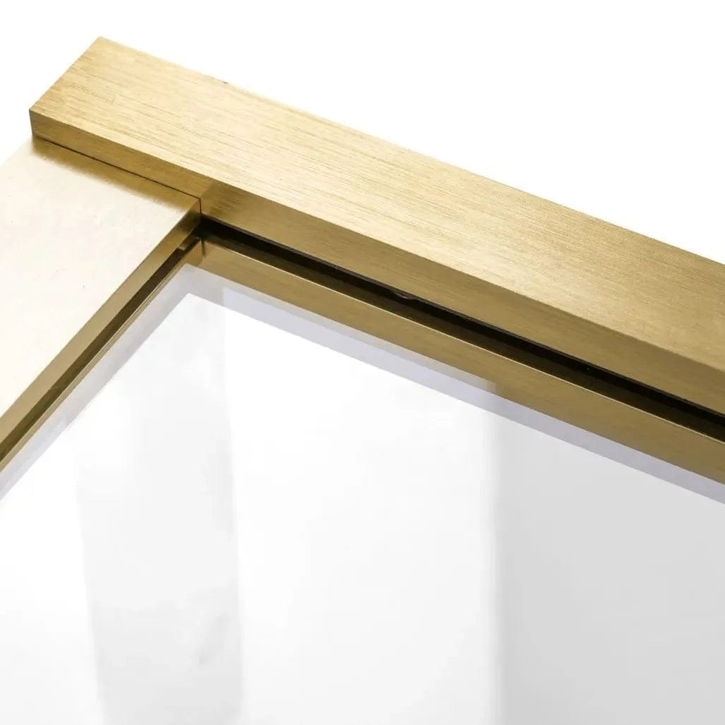 Paravan de cadă, Rea, Elegant, 80 x 140 cm, auriu periat