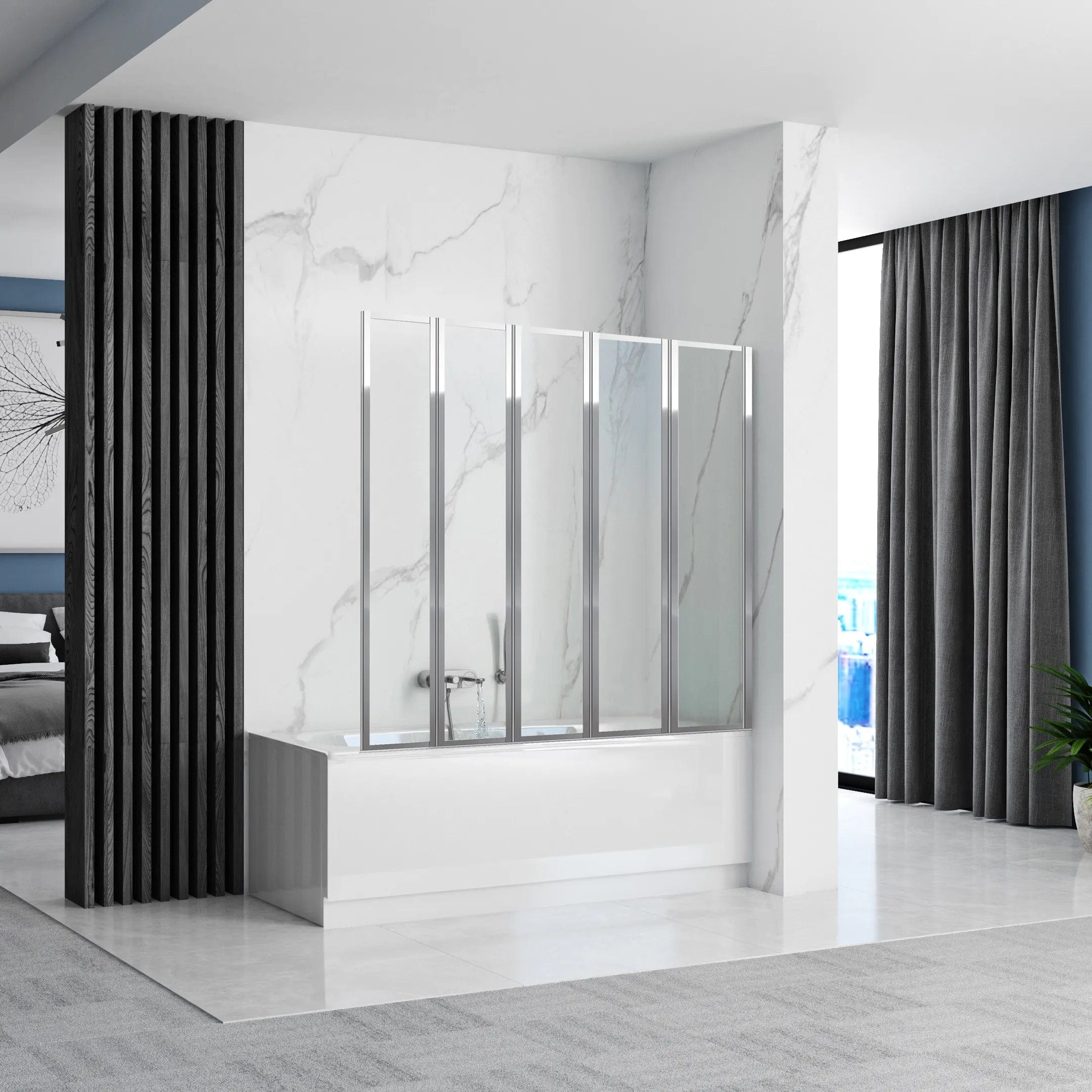 Paravan de cadă, Rea, Idea, 120 x 140 cm, crom