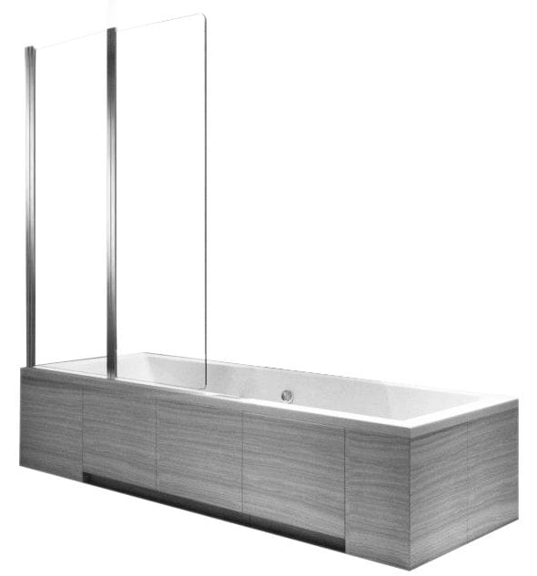 Paravan pliabil pentru cadă Rea Agat-2 80 cm crom