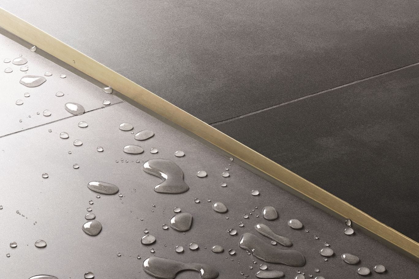 Profil de panta cadita de dus, auriu periat, 140 cm