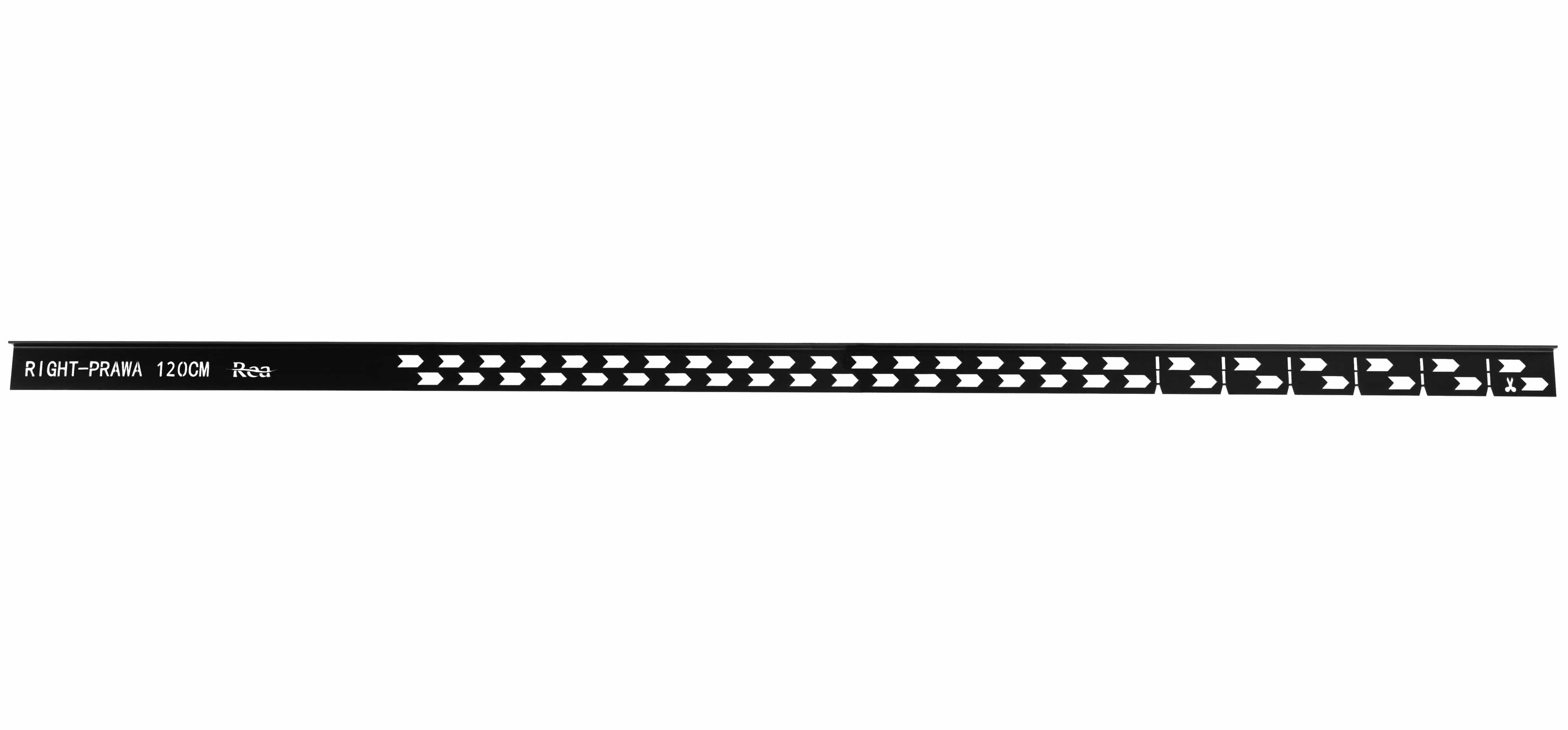 Profil de panta cadita de dus, negru, 120 cm