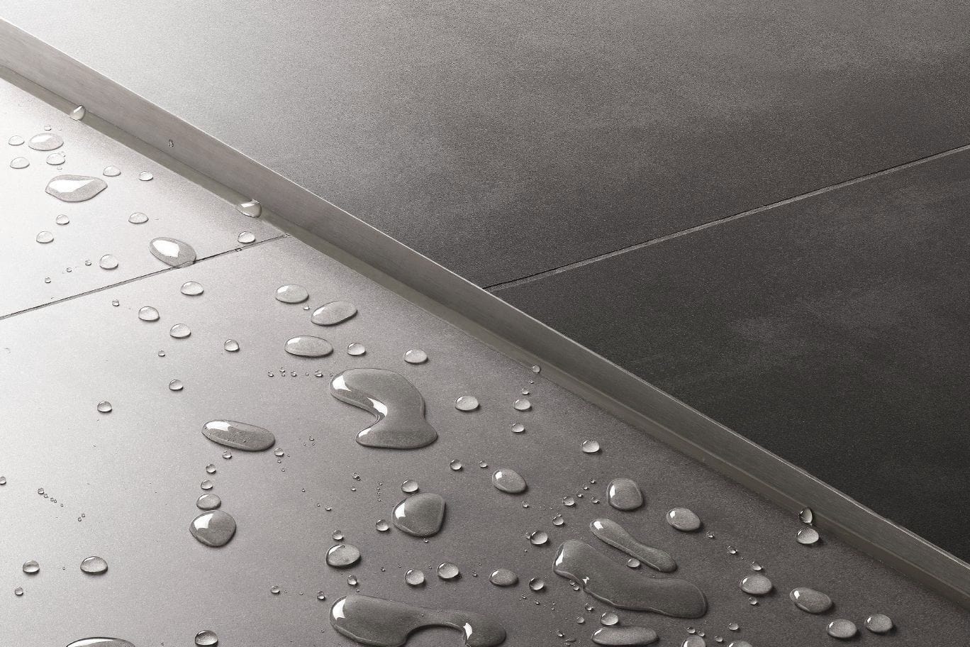 Profil de panta cadita de dus Rea, argintiu, 100 cm