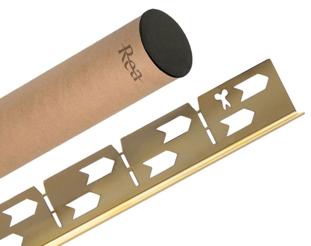 Profil de panta cadita de dus Rea, auriu 100 cm