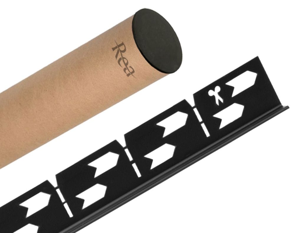 Profil de panta cadita de dus Rea, negru, 100 cm