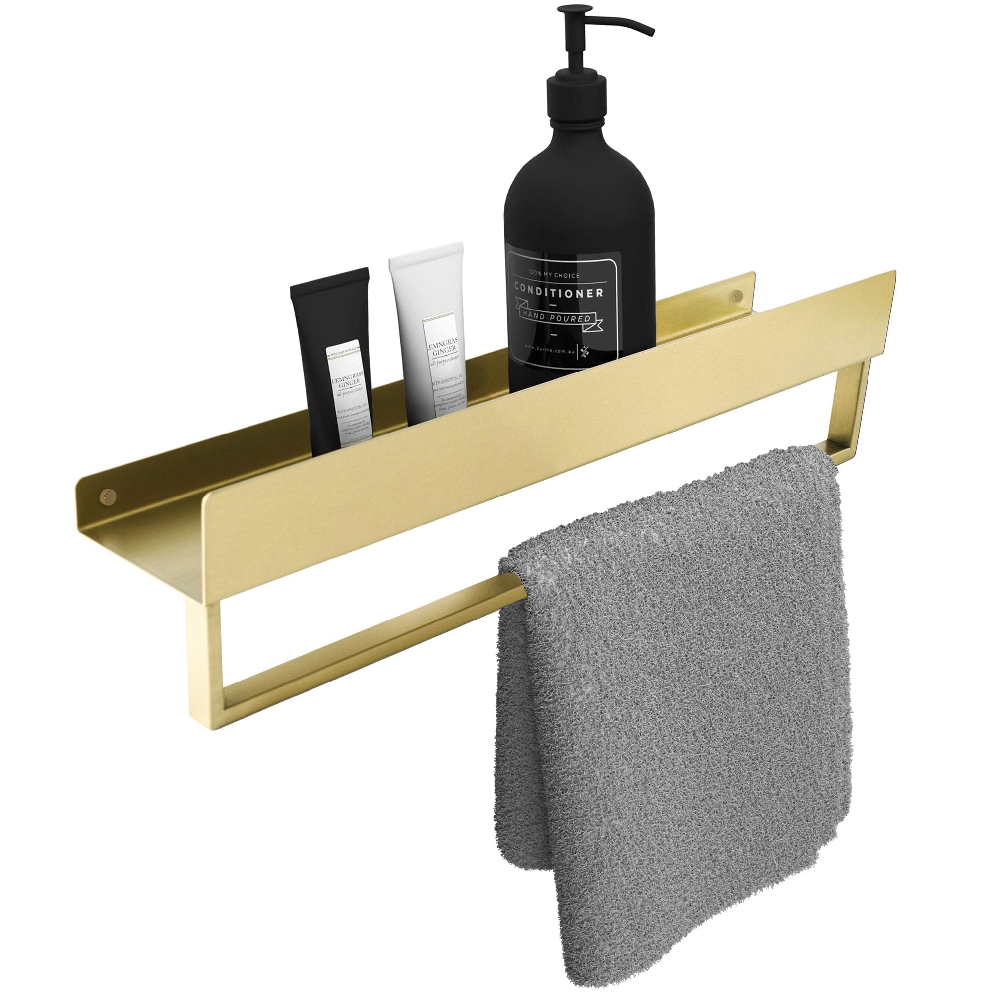Raft pentru baie Rea SF01, auriu periat, 45 cm