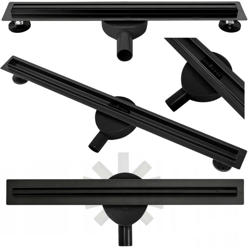 Rigolă de duș Neo Slim Pro, negru mat, 100 cm