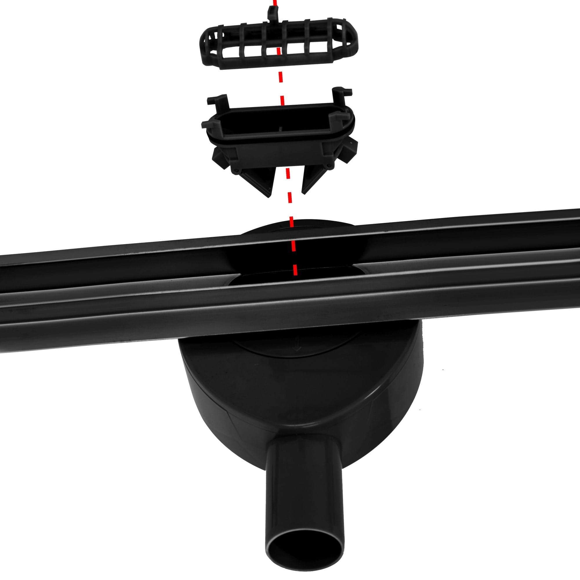 Rigolă de duș Neo Slim Pro, negru mat, 100 cm