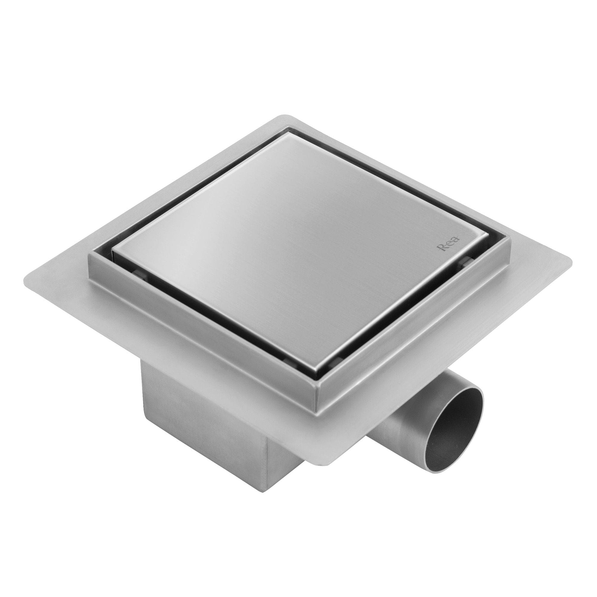 Rigolă de duș pătrată Rea Neo, nichel, 12x12 cm