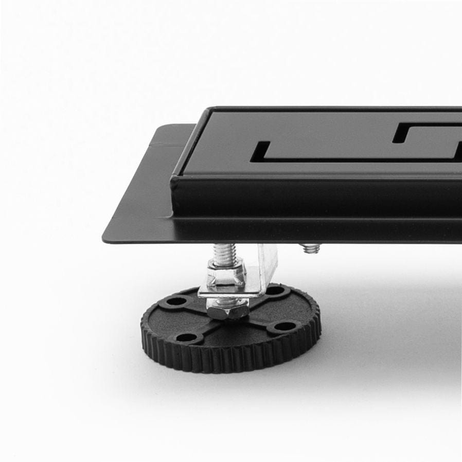 Rigolă de duș Rea Greek Pro, negru mat, 90 cm