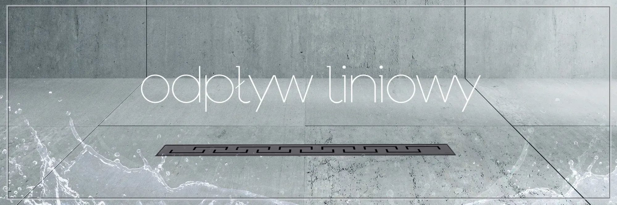 Rigolă de duș Rea Greek Pro, negru mat, 90 cm