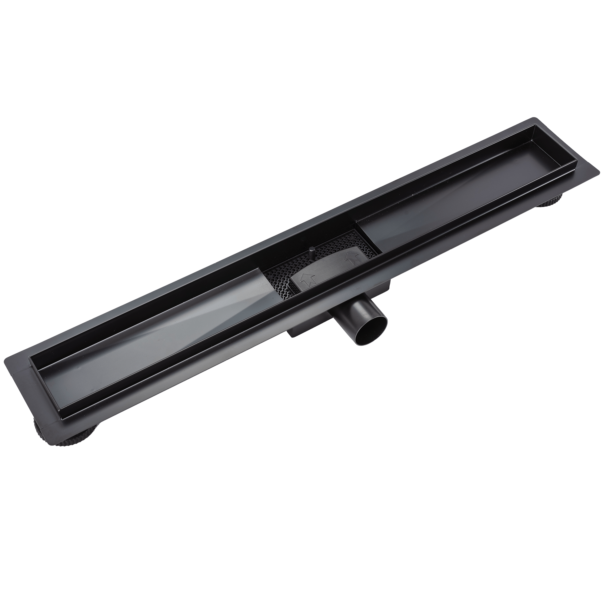 Rigolă de duș Rea Neo Pure, negru mat, 70 cm