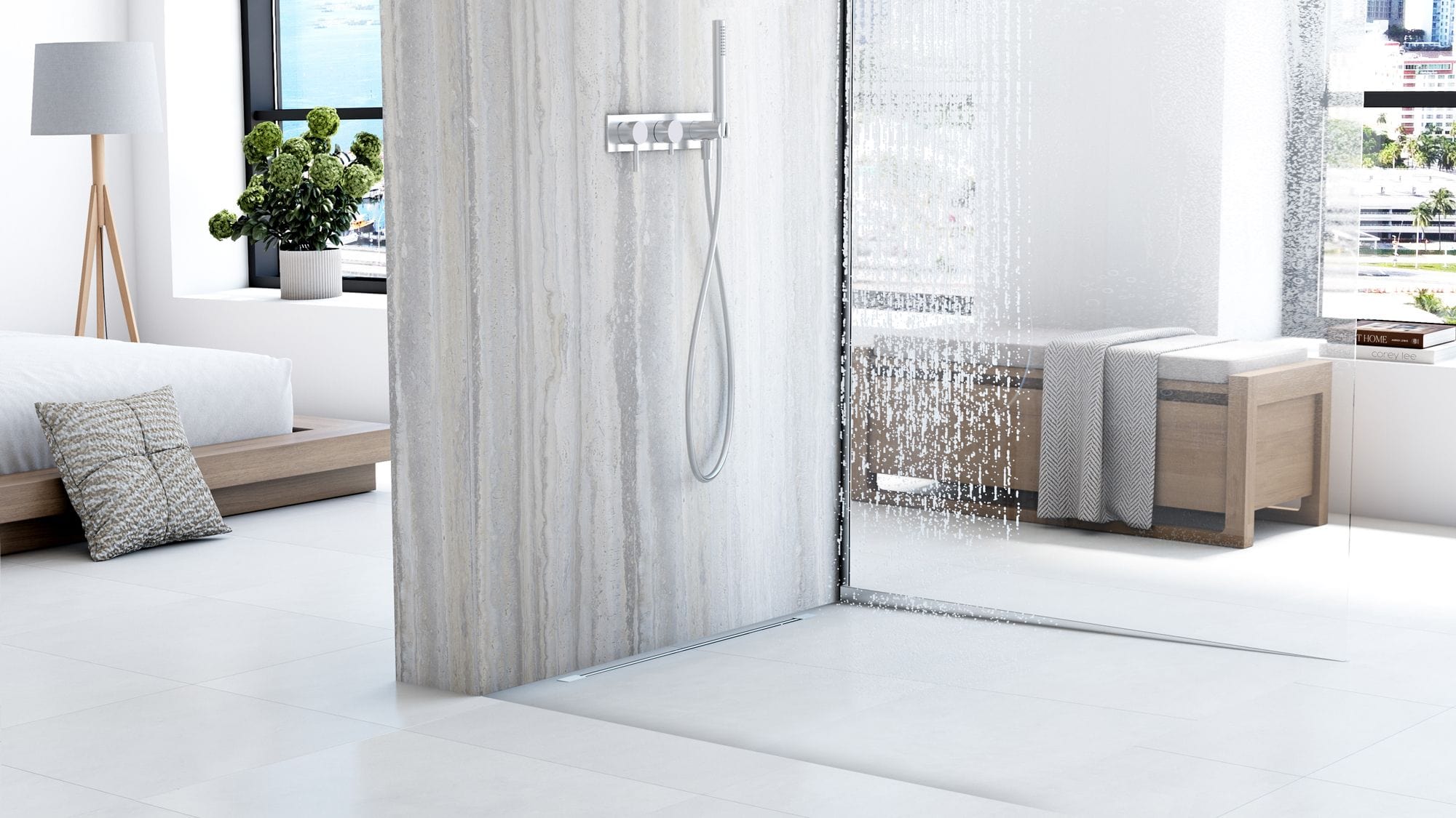 Rigolă de duș Rea Neo Ultra Slim Pro, nichel, 70 cm