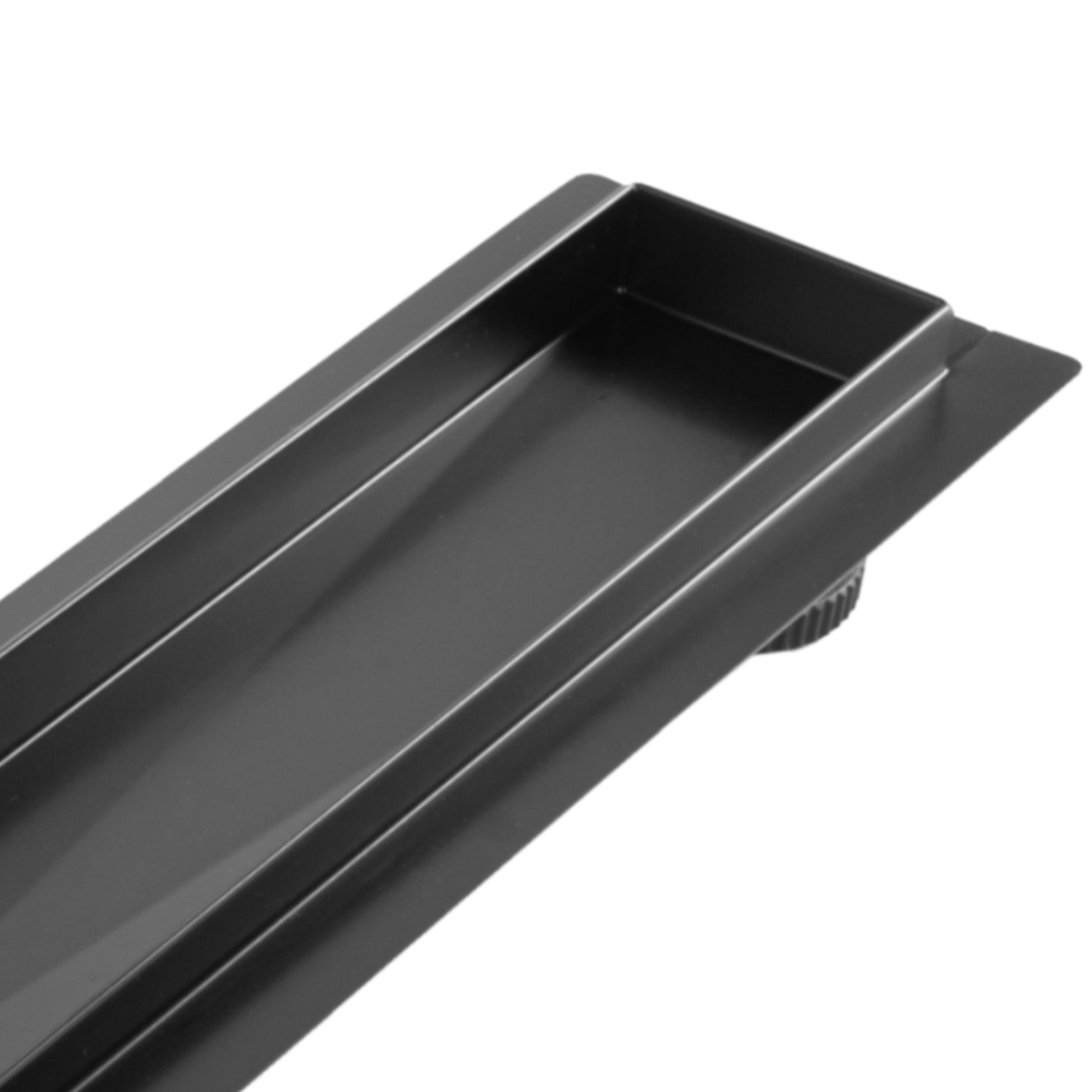 Rigolă de duș Rea Neox, negru, 100 cm