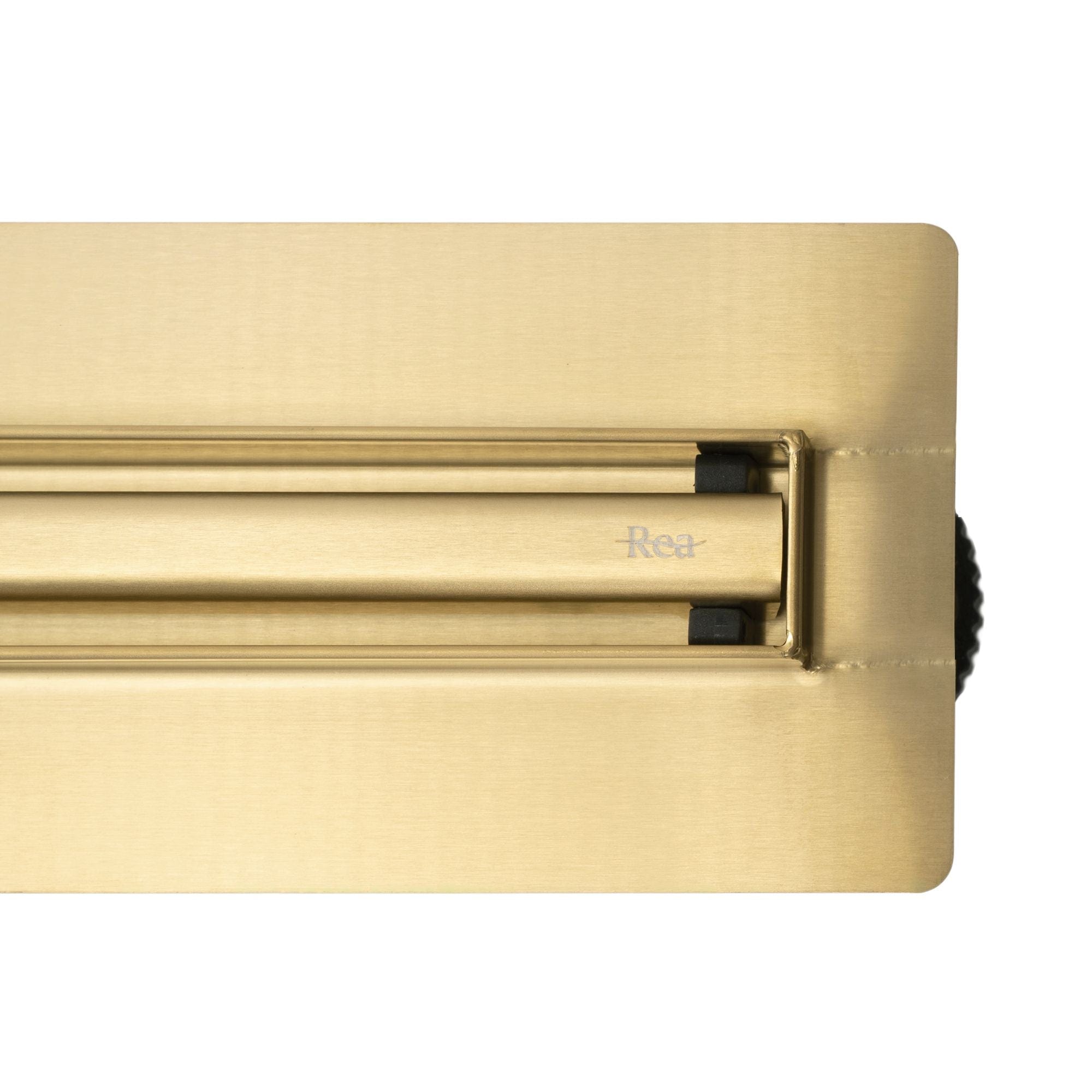 Rigolă de duș Rea Neox Slim, auriu periat, 90 cm