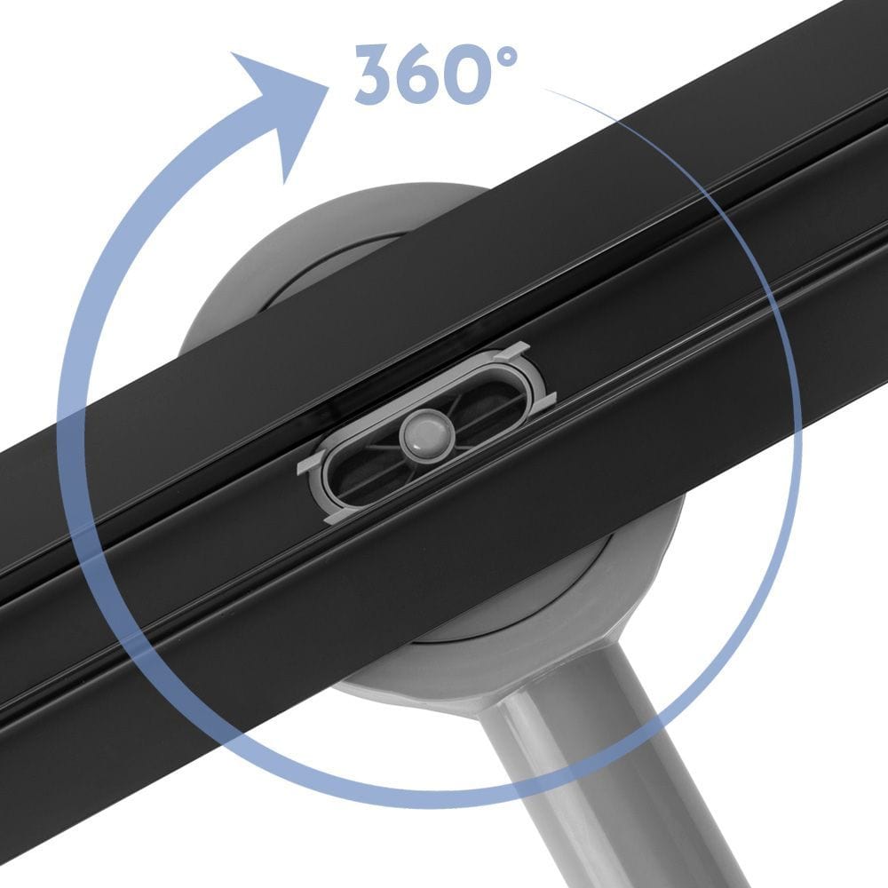 Rigolă de duș Rea Neox Slim Pro, negru mat, 100 cm