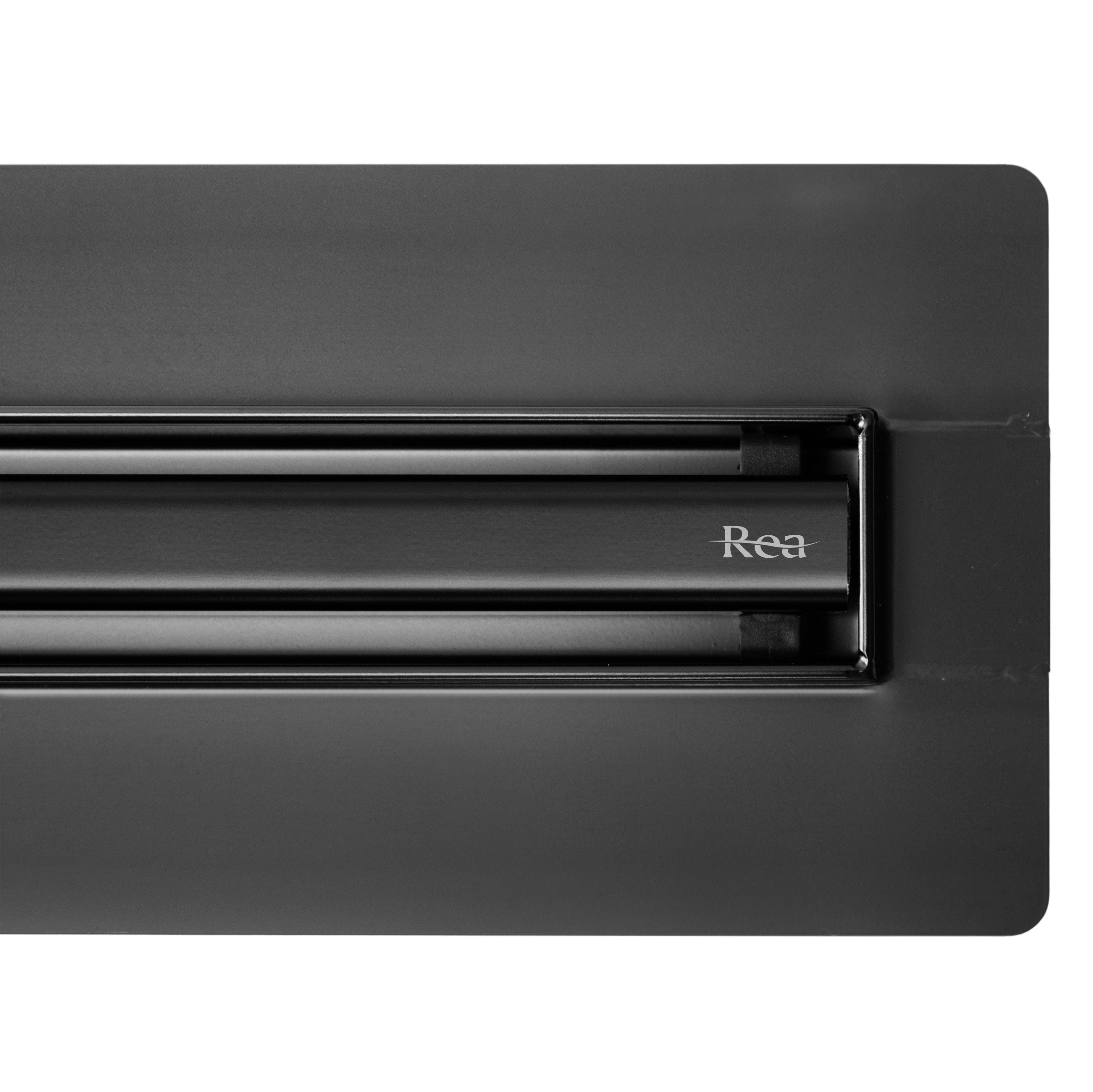 Rigolă de duș Rea Neox Slim Pro, negru mat - 70 cm