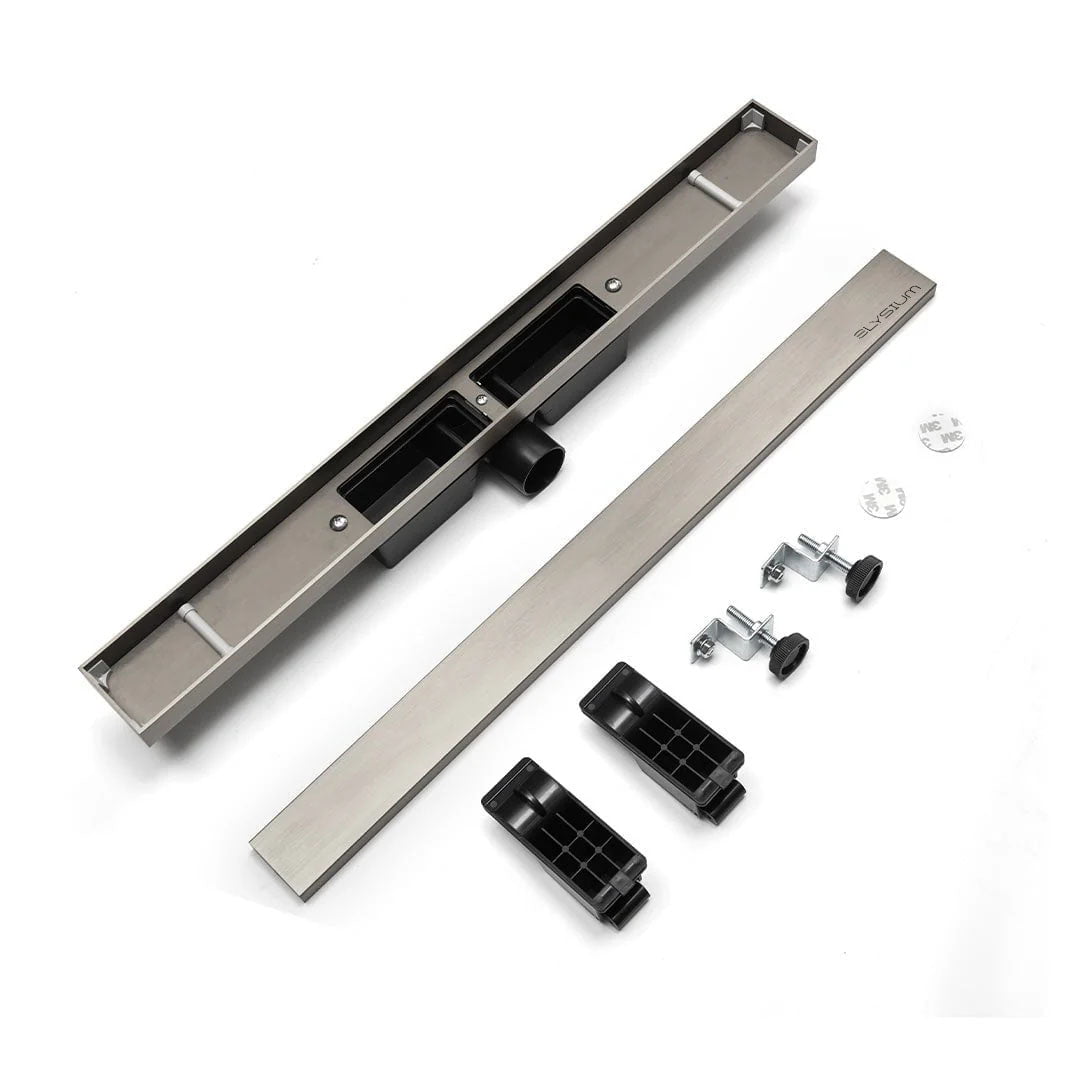 Rigola de dus Elysium Aquatrap, faiantabila, din otel inoxidabil, 60 cm, argintiu nichelat