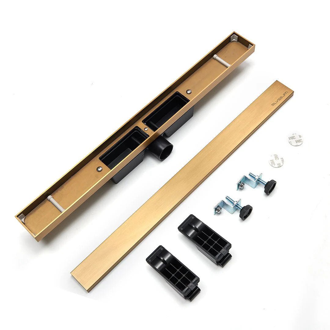 Rigola de dus Elysium Aquatrap Slim, din otel inoxidabil, 60 cm, auriu mat