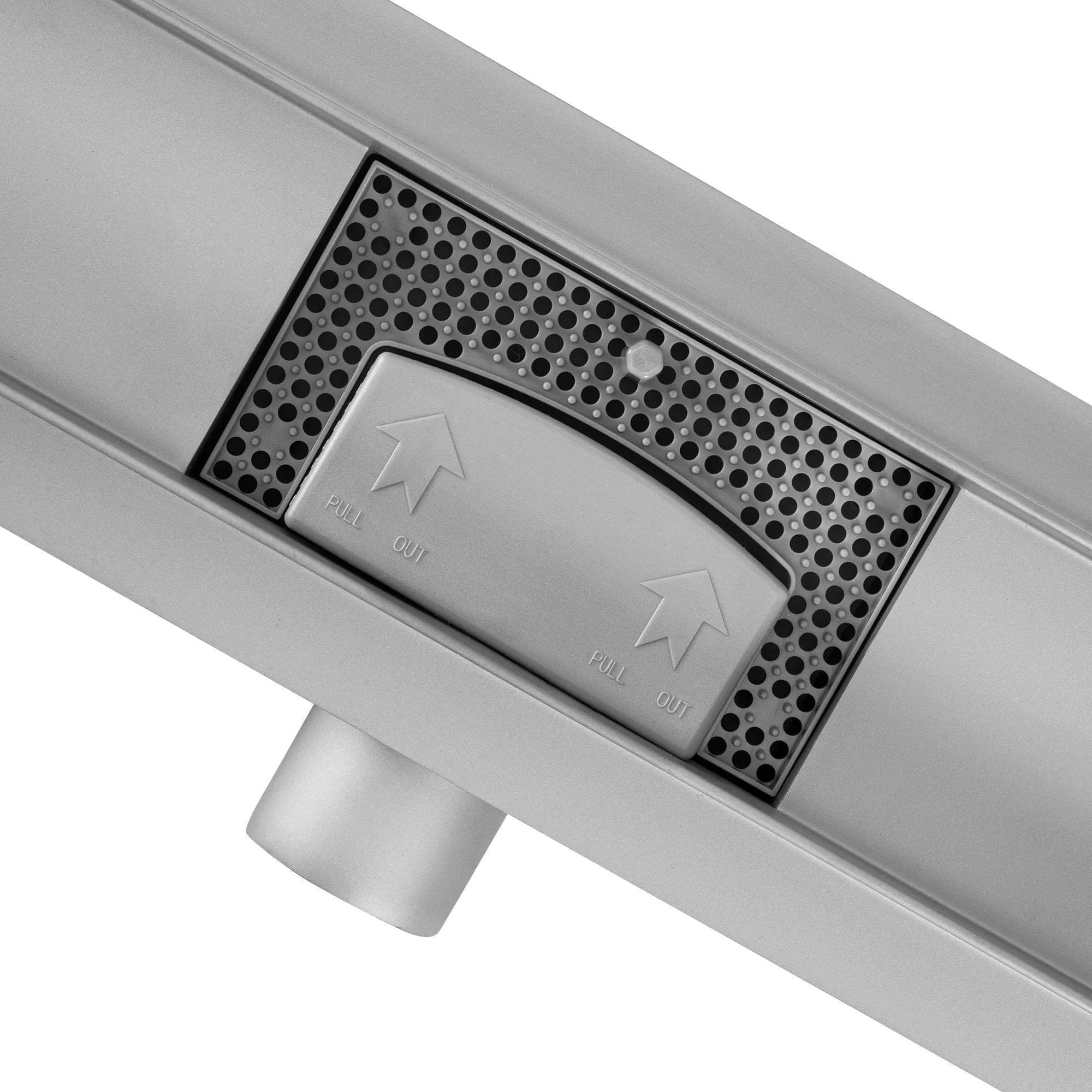 Rigola de dus Rea Neox, 100 cm, argintiu