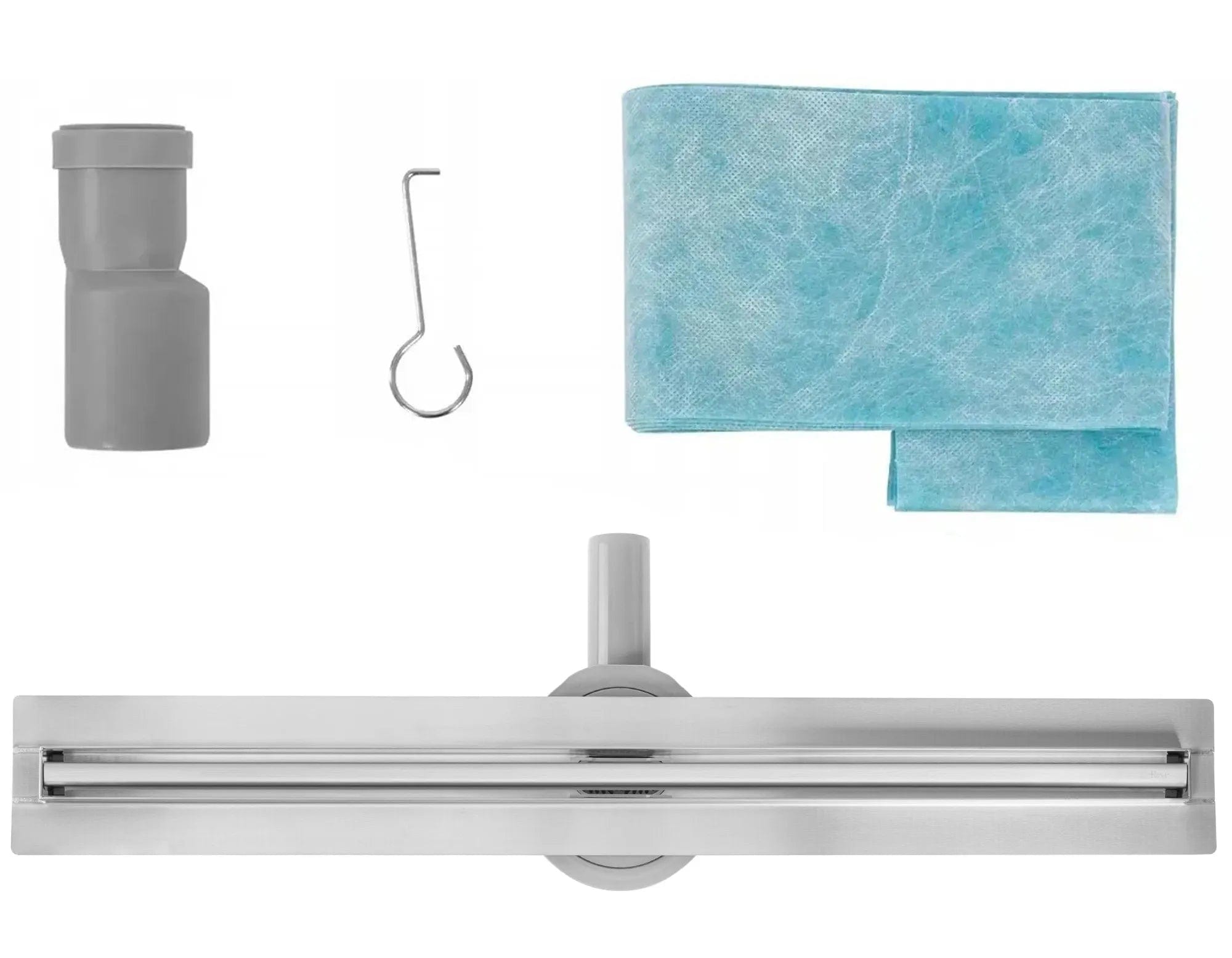 Rigola de dus Rea Neox Slim Pro, 50 cm, argintiu