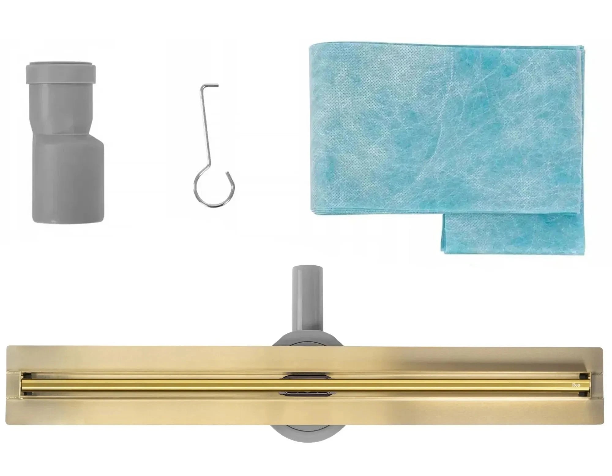 Rigola de dus Rea Neox Slim Pro, auriu mat, 80 cm