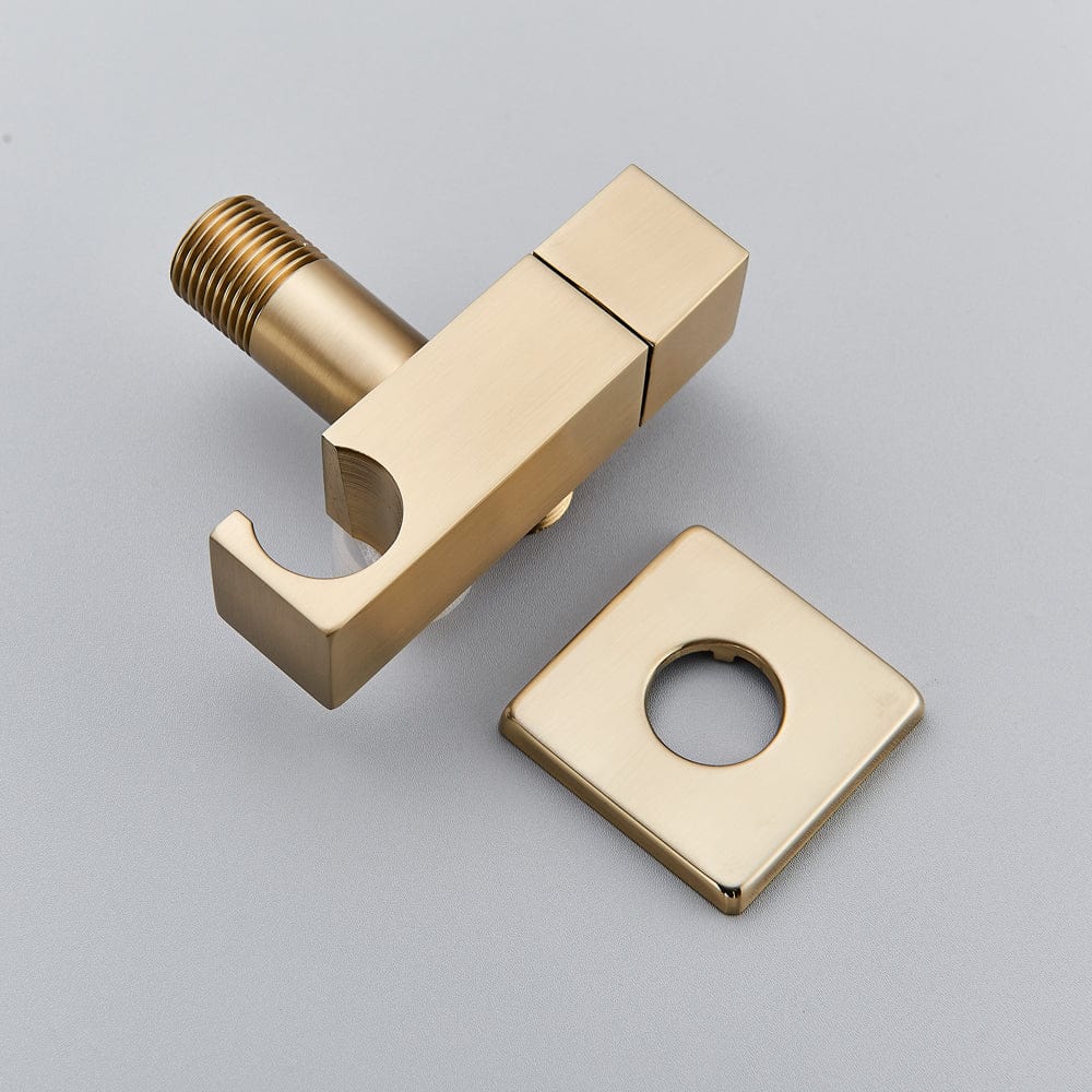 Robinet tip dus intim pentru bideu sau wc cu o singura intrare, auriu nichelat, cod 1504