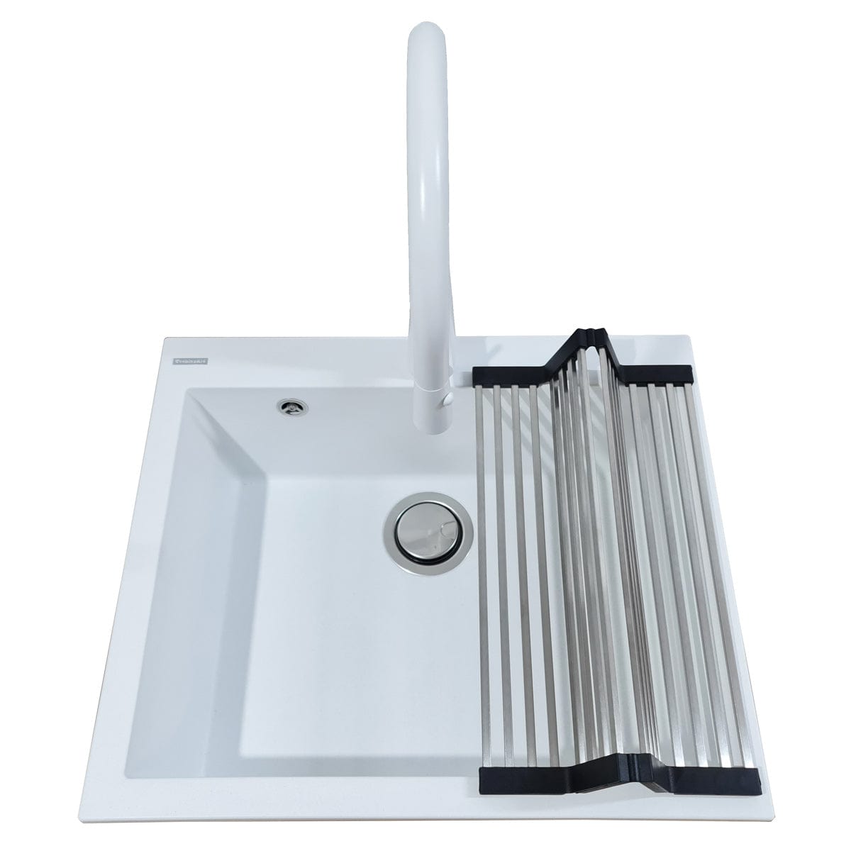 Scurgator multifunctional / Gratar / Suport vase pliabil inox pentru chiuvete, cod:6034